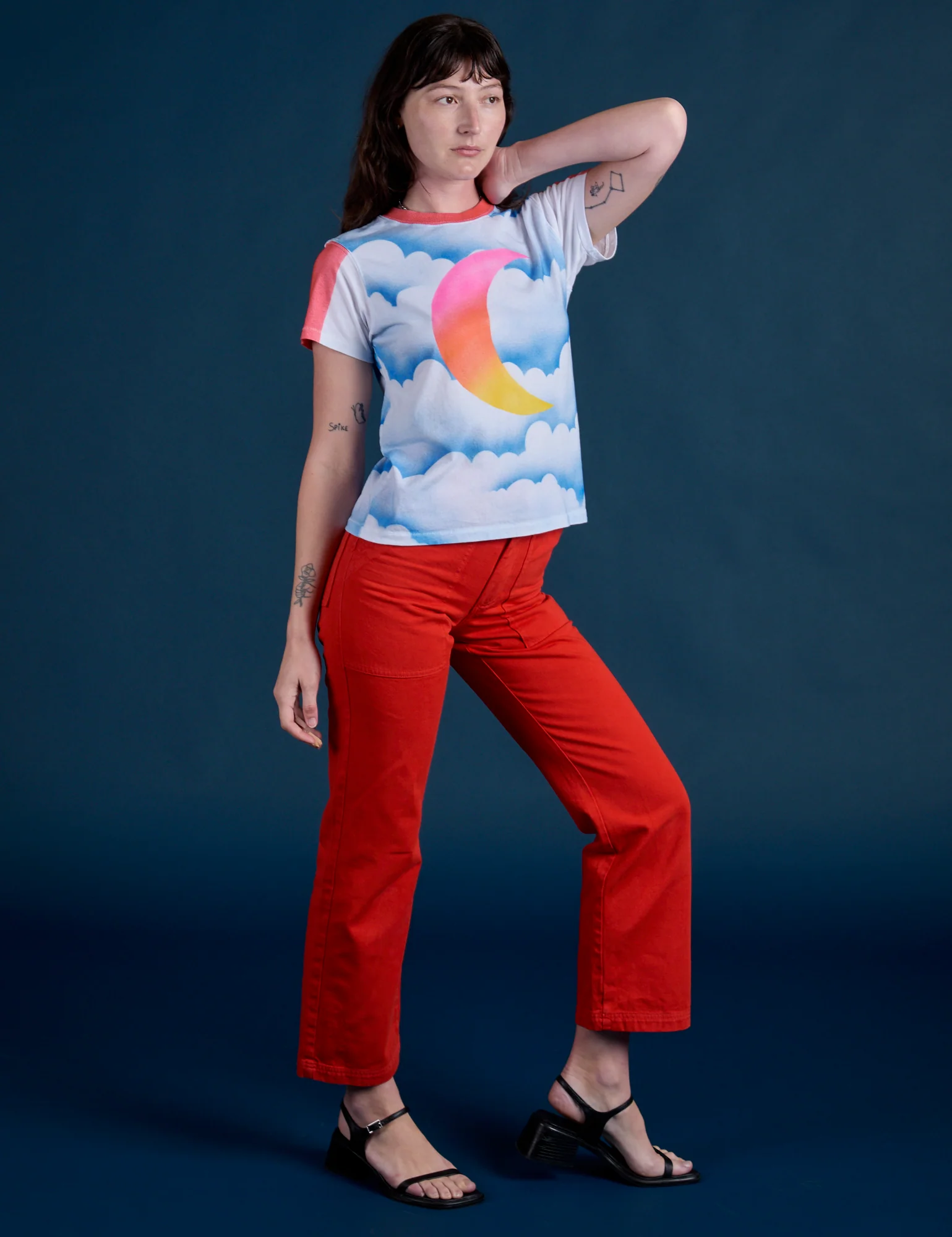 Airbrush Moon Vintage Tee - Image 3