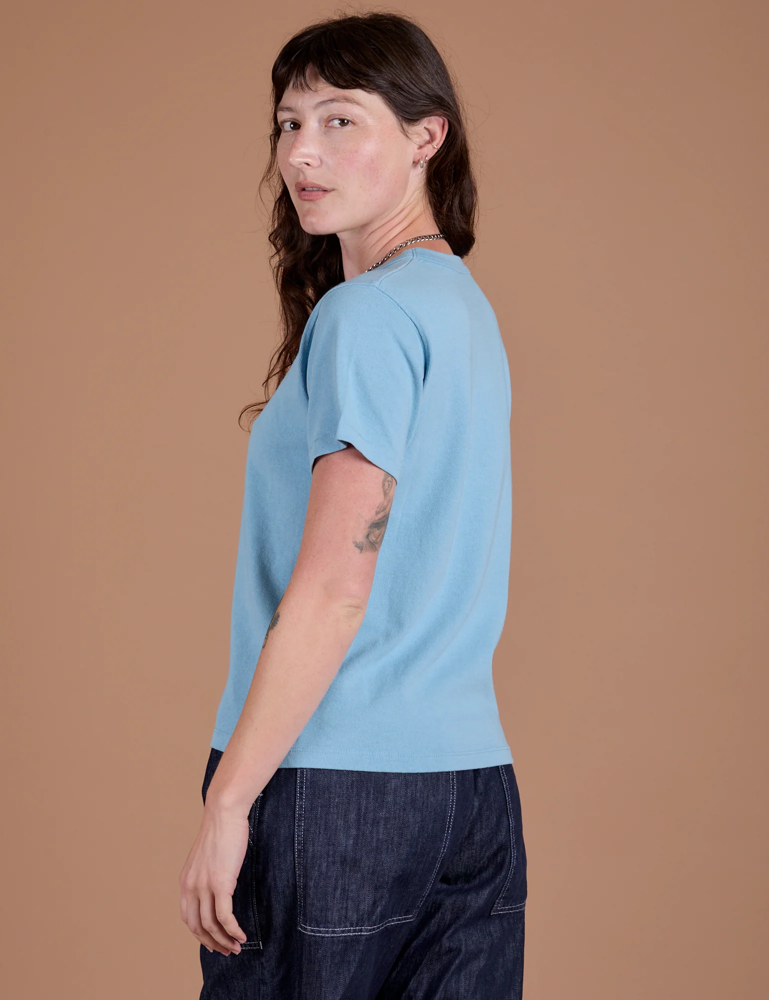 Burly Tee - Baby Blue - Image 10