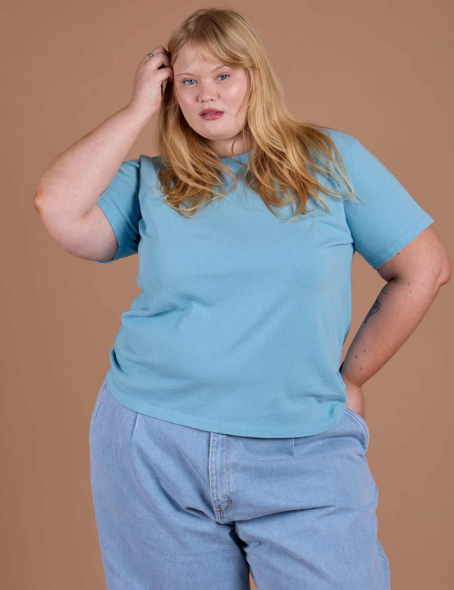 Burly Tee - Baby Blue - Image 12