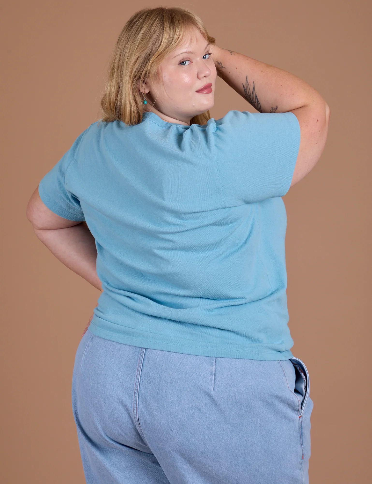 Burly Tee - Baby Blue - Image 17