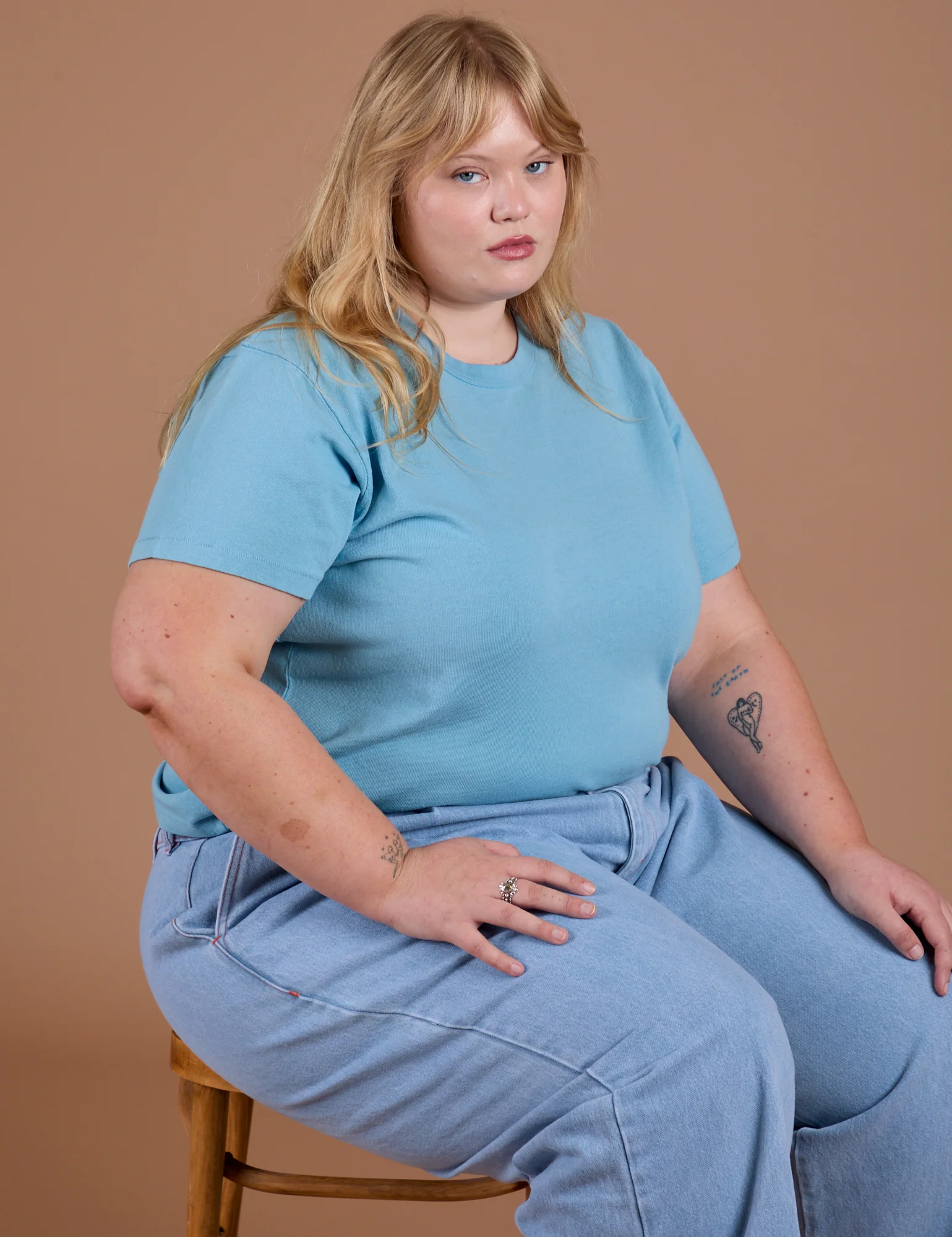 Burly Tee - Baby Blue - Image 19