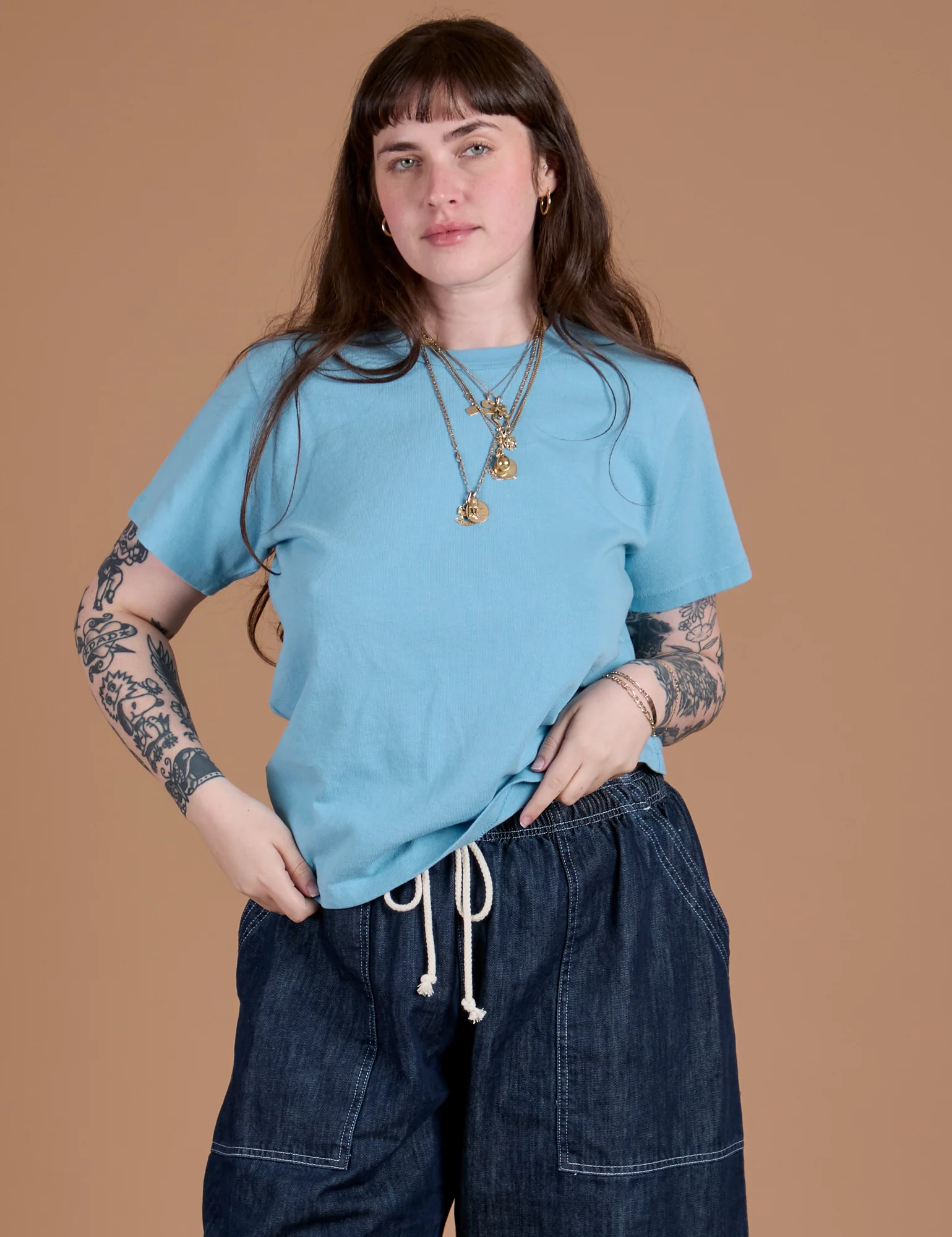 Burly Tee - Baby Blue - Image 20