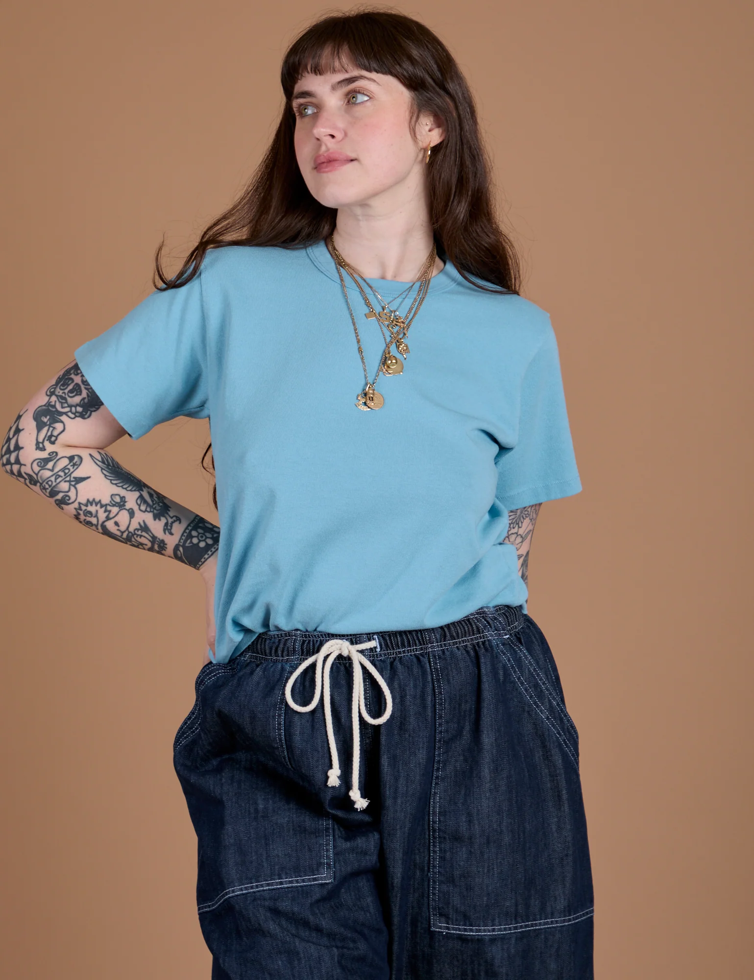 Burly Tee - Baby Blue - Image 25
