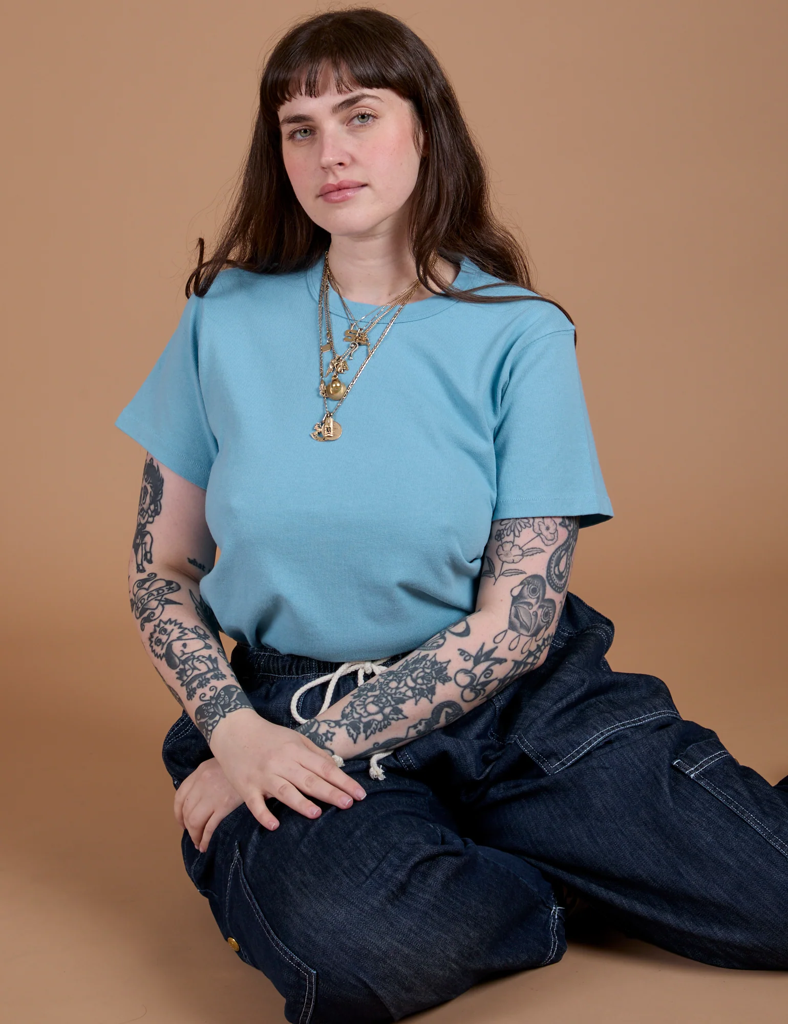 Burly Tee - Baby Blue - Image 26