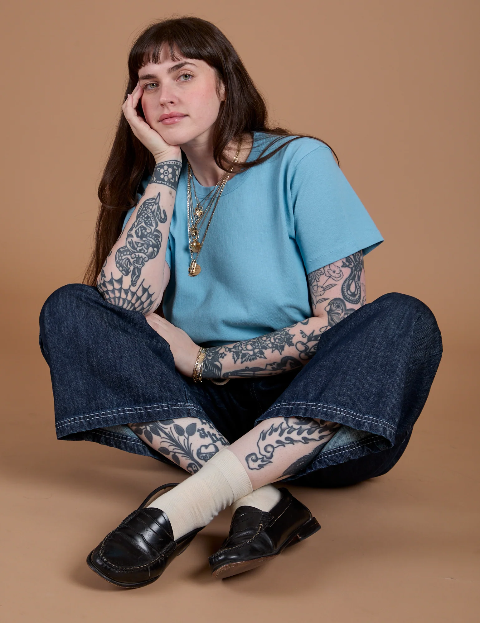 Burly Tee - Baby Blue - Image 27