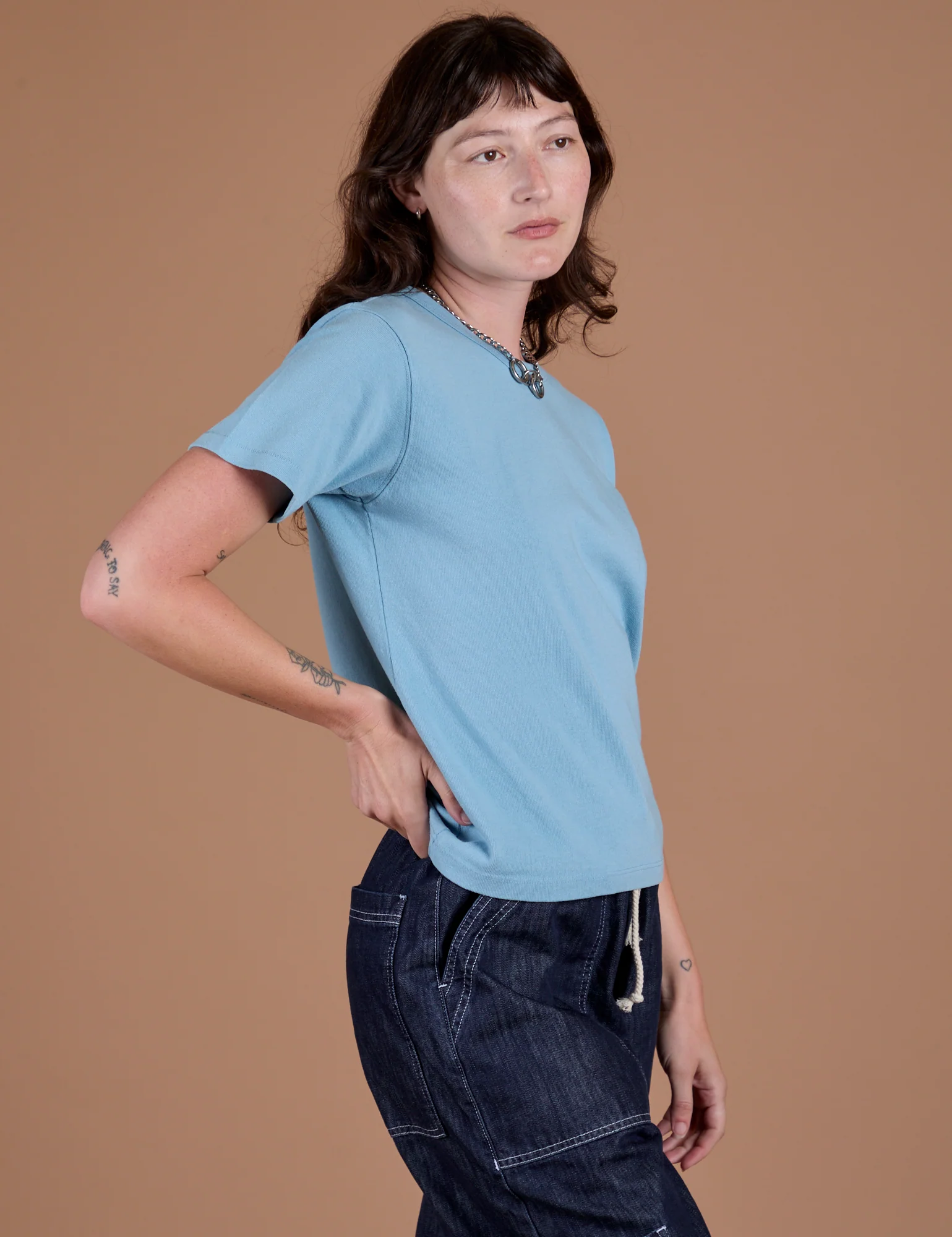 Burly Tee - Baby Blue - Image 8