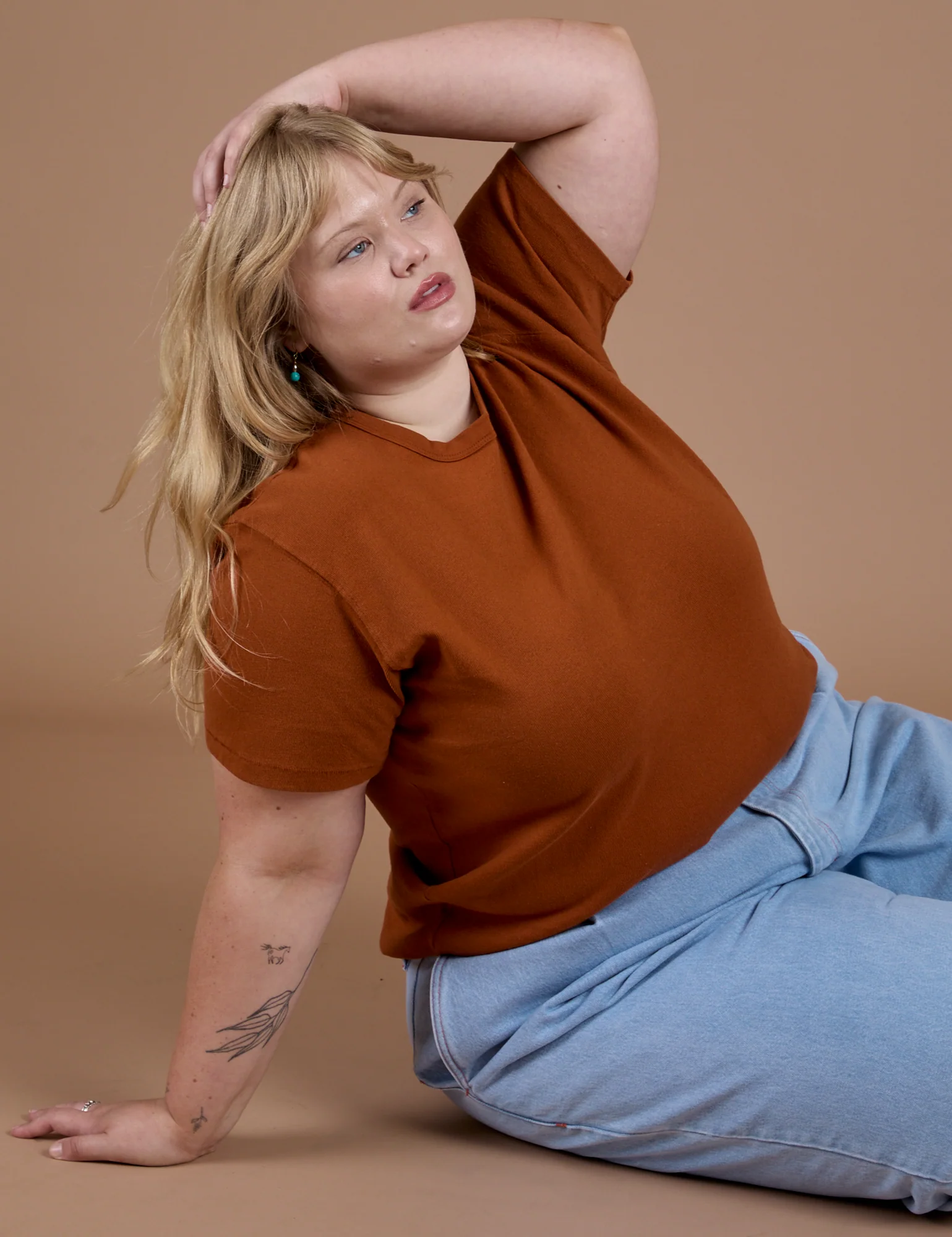 Burly Tee - Burnt Terracotta