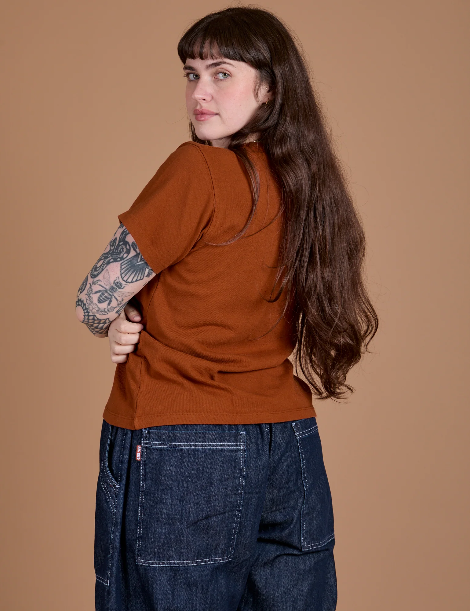 Burly Tee - Burnt Terracotta - Image 12
