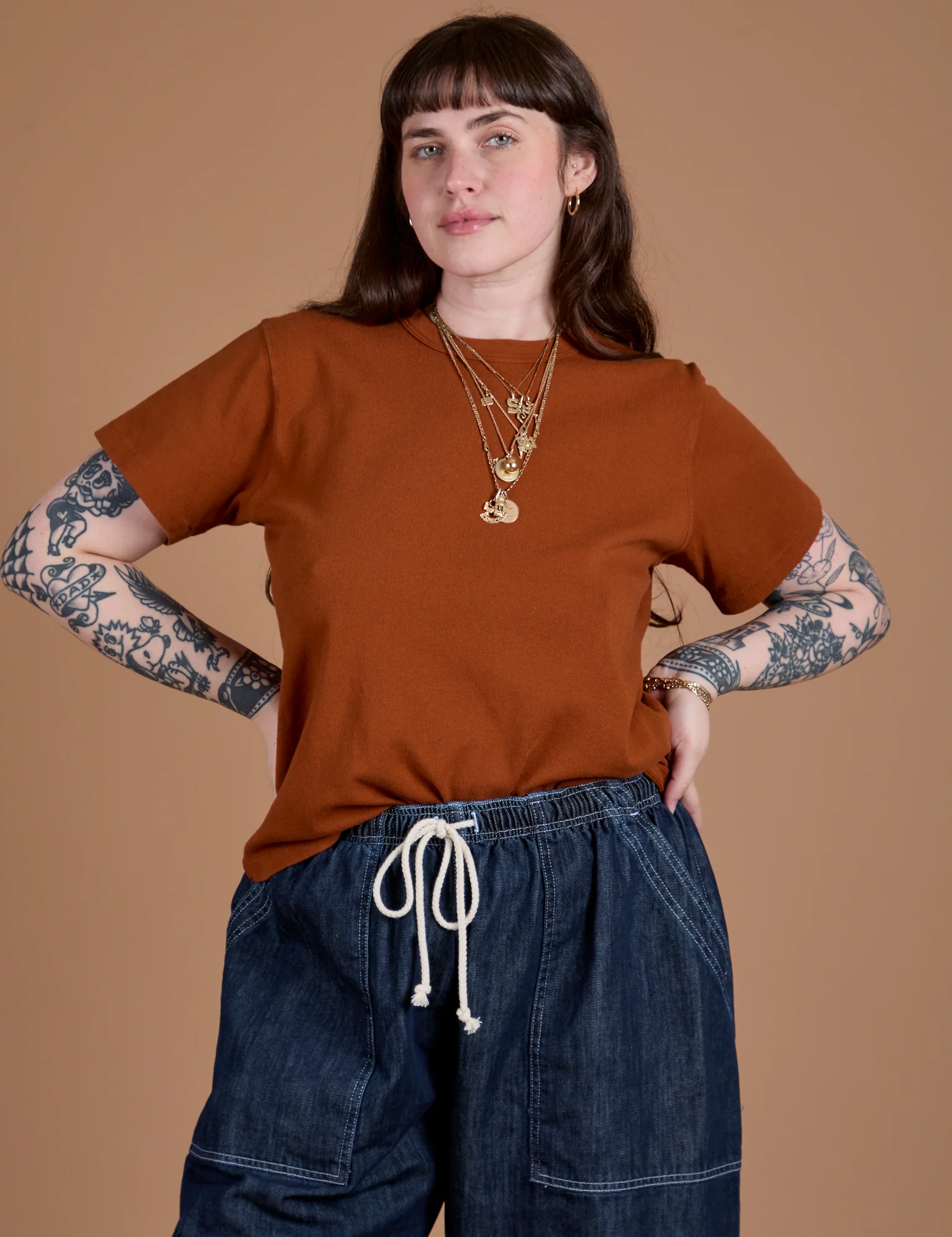 Burly Tee - Burnt Terracotta - Image 13