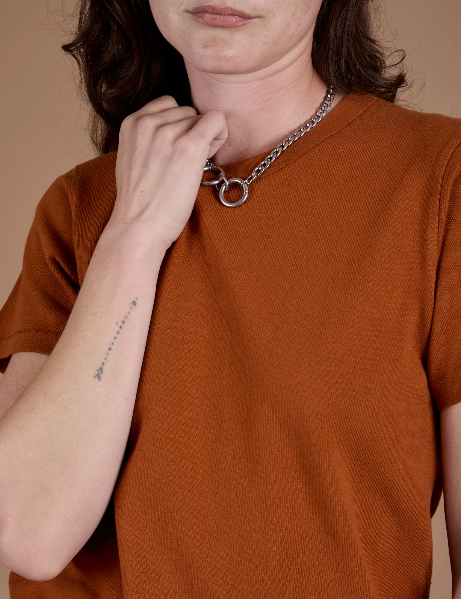 Burly Tee - Burnt Terracotta - Image 16