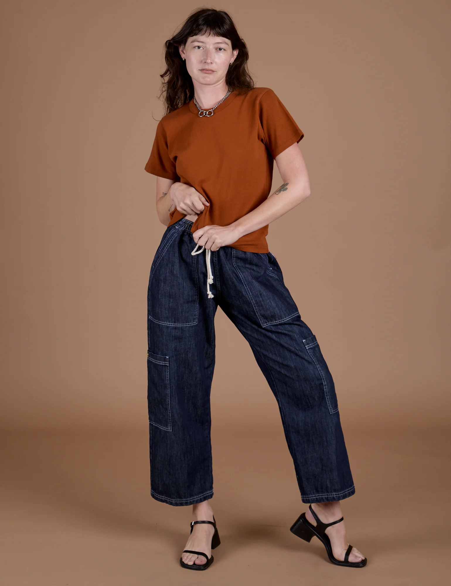Burly Tee - Burnt Terracotta - Image 19