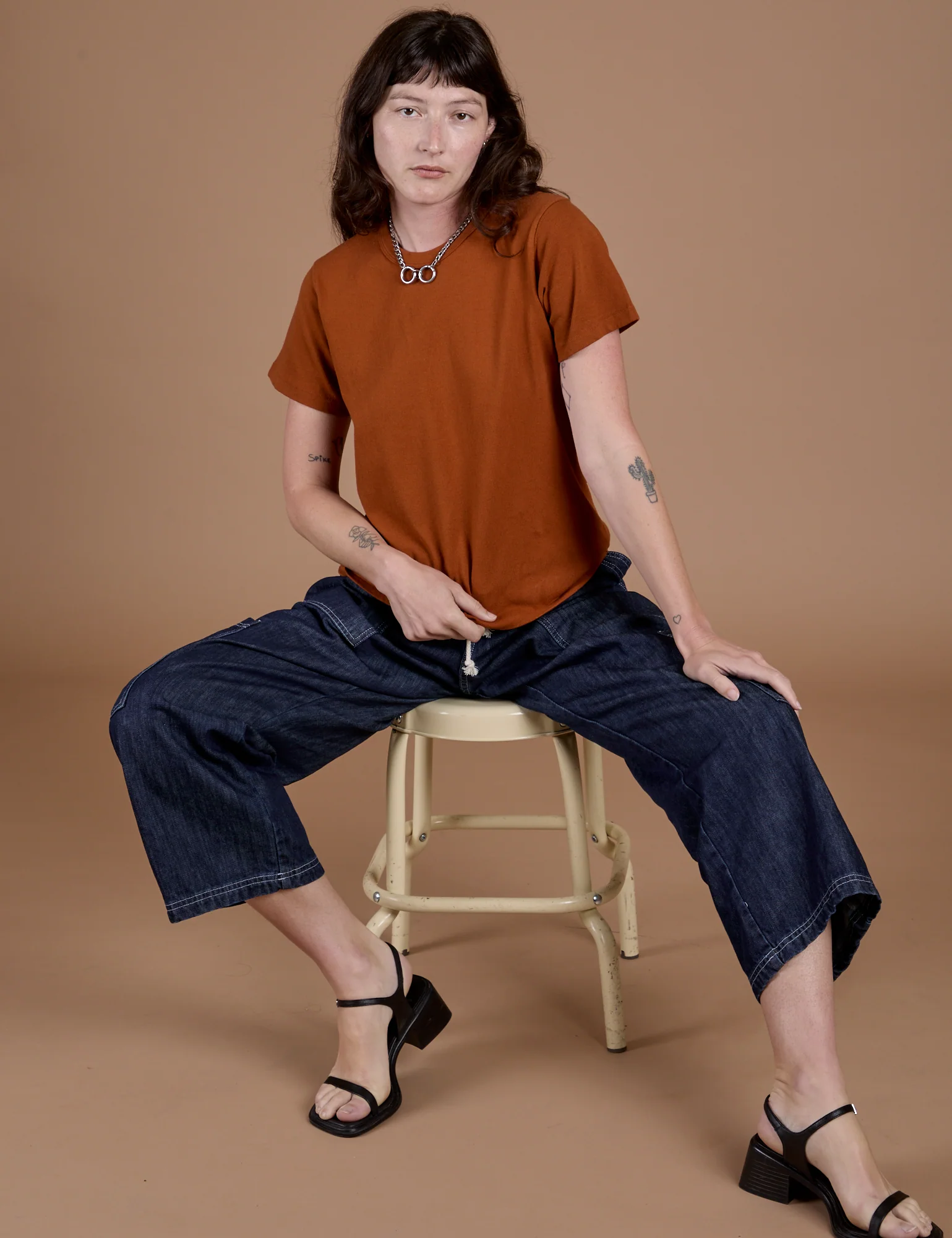 Burly Tee - Burnt Terracotta - Image 23