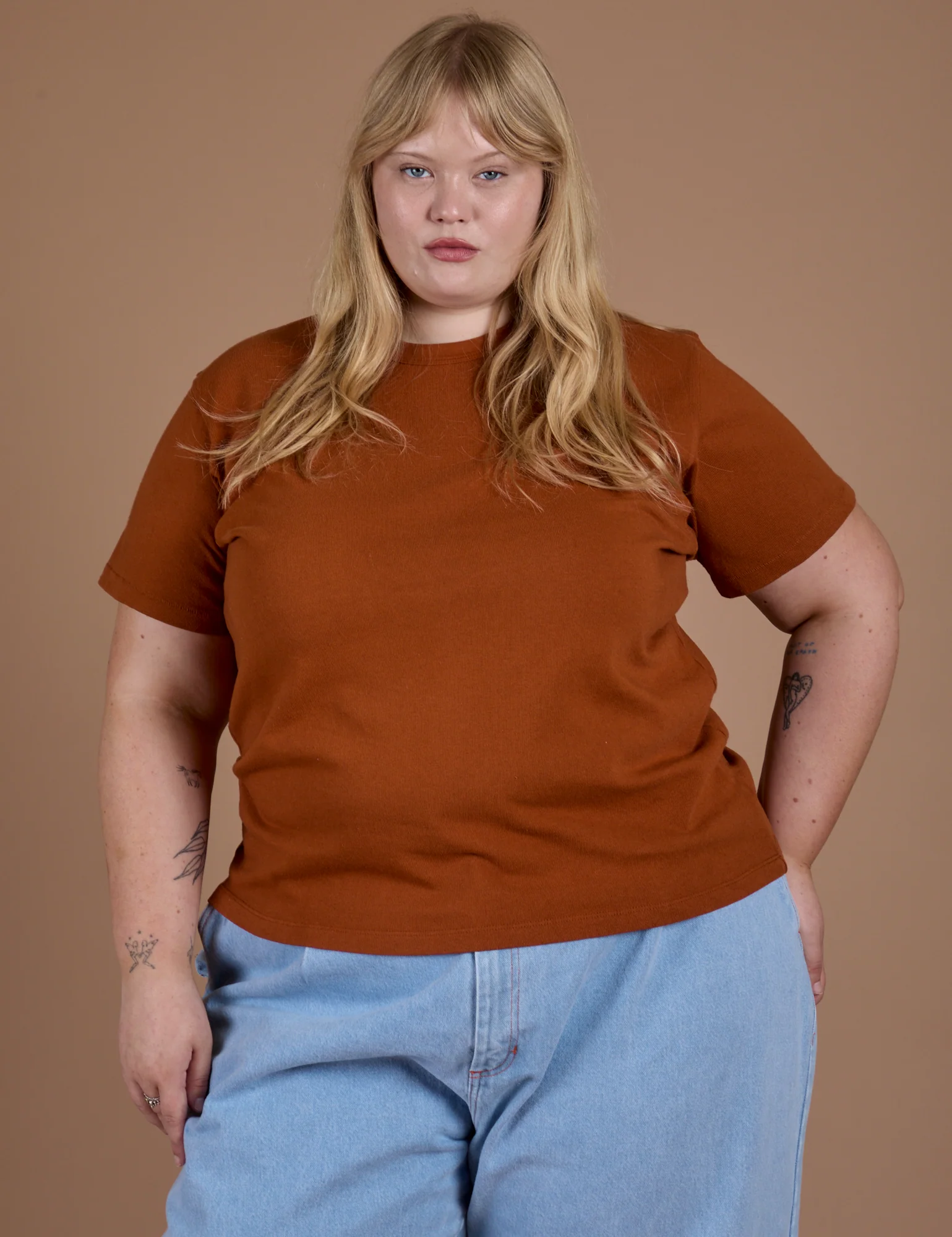 Burly Tee - Burnt Terracotta - Image 3