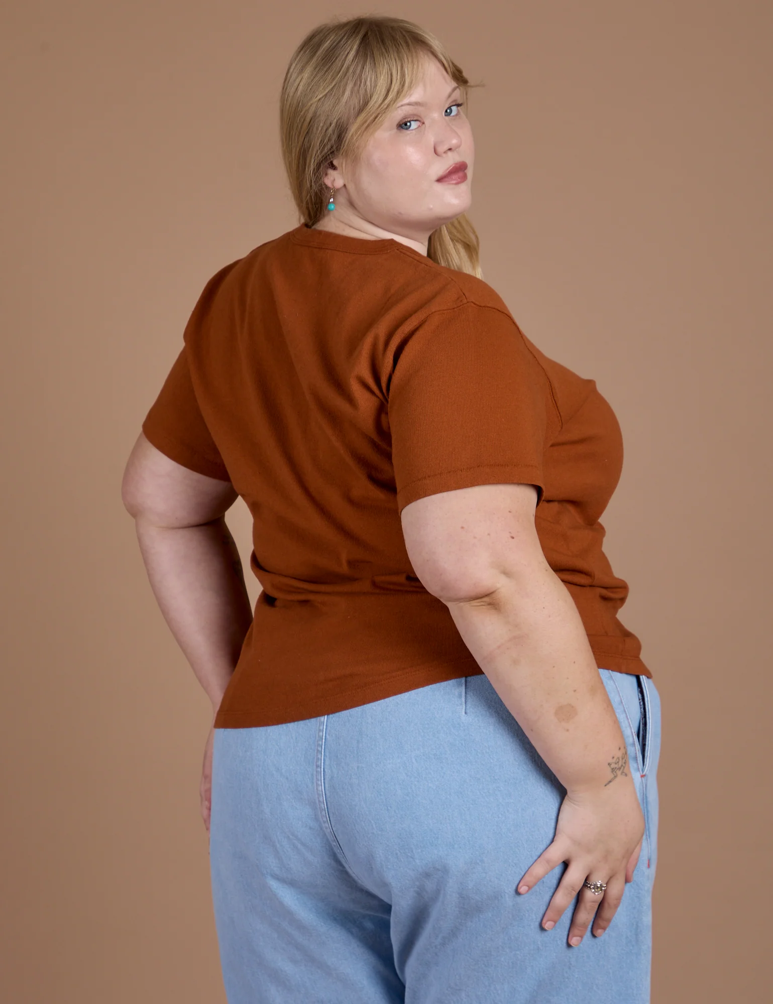 Burly Tee - Burnt Terracotta - Image 5