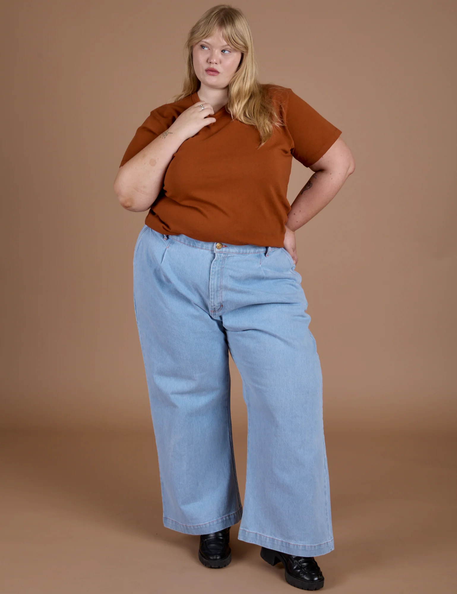 Burly Tee - Burnt Terracotta - Image 7