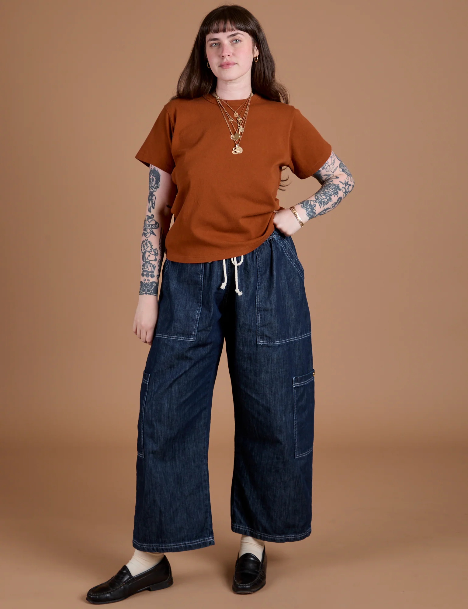 Burly Tee - Burnt Terracotta - Image 9