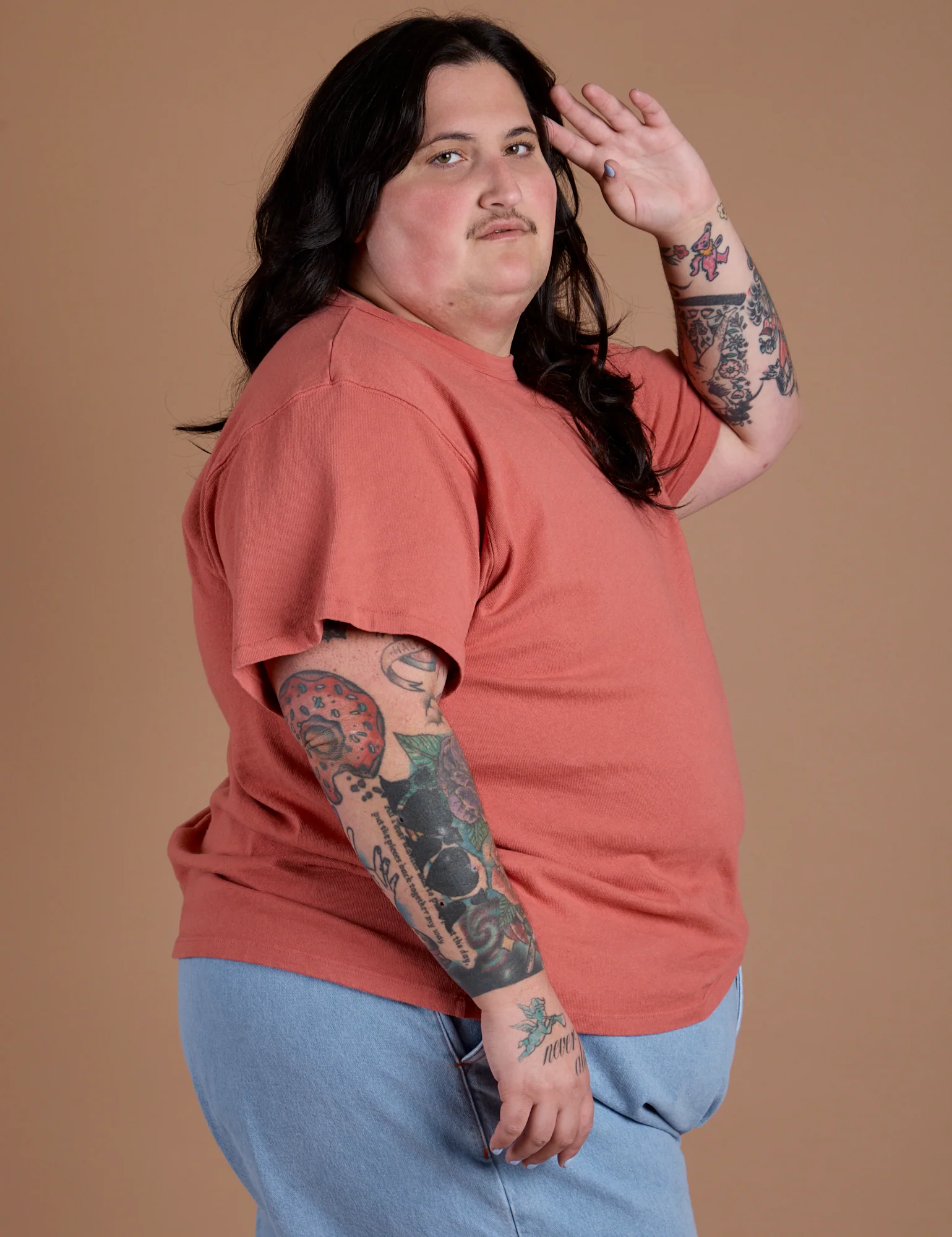 Burly Tee - Raspberry Sorbet - Image 21