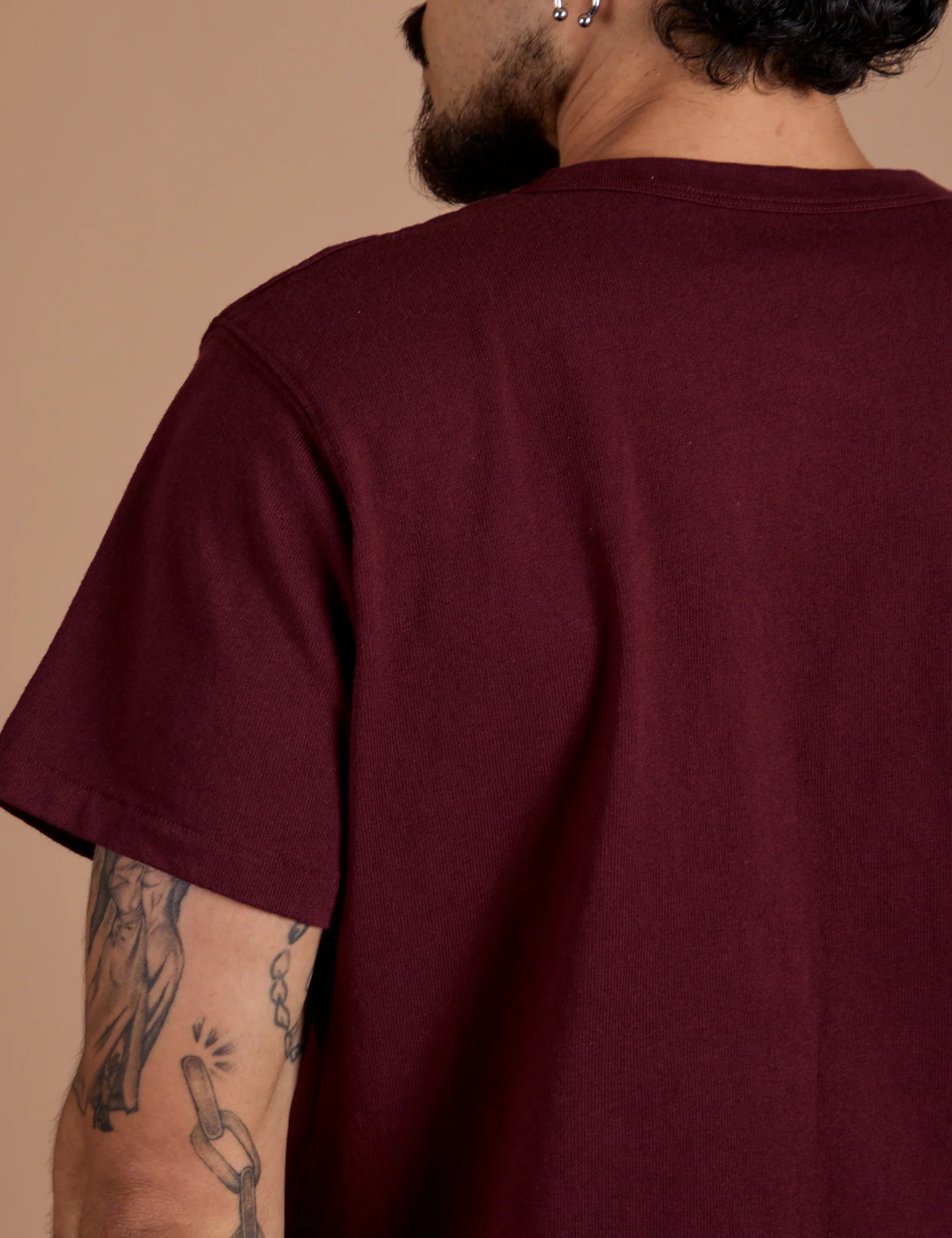 Burly Tee - Red Wine - Image 13