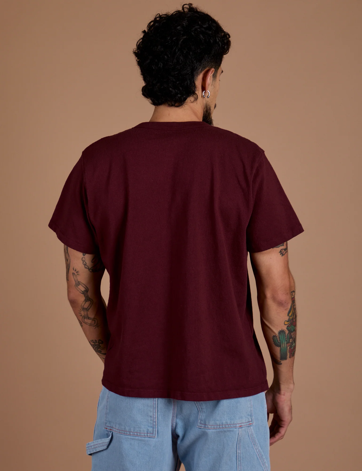 Burly Tee - Red Wine - Image 14