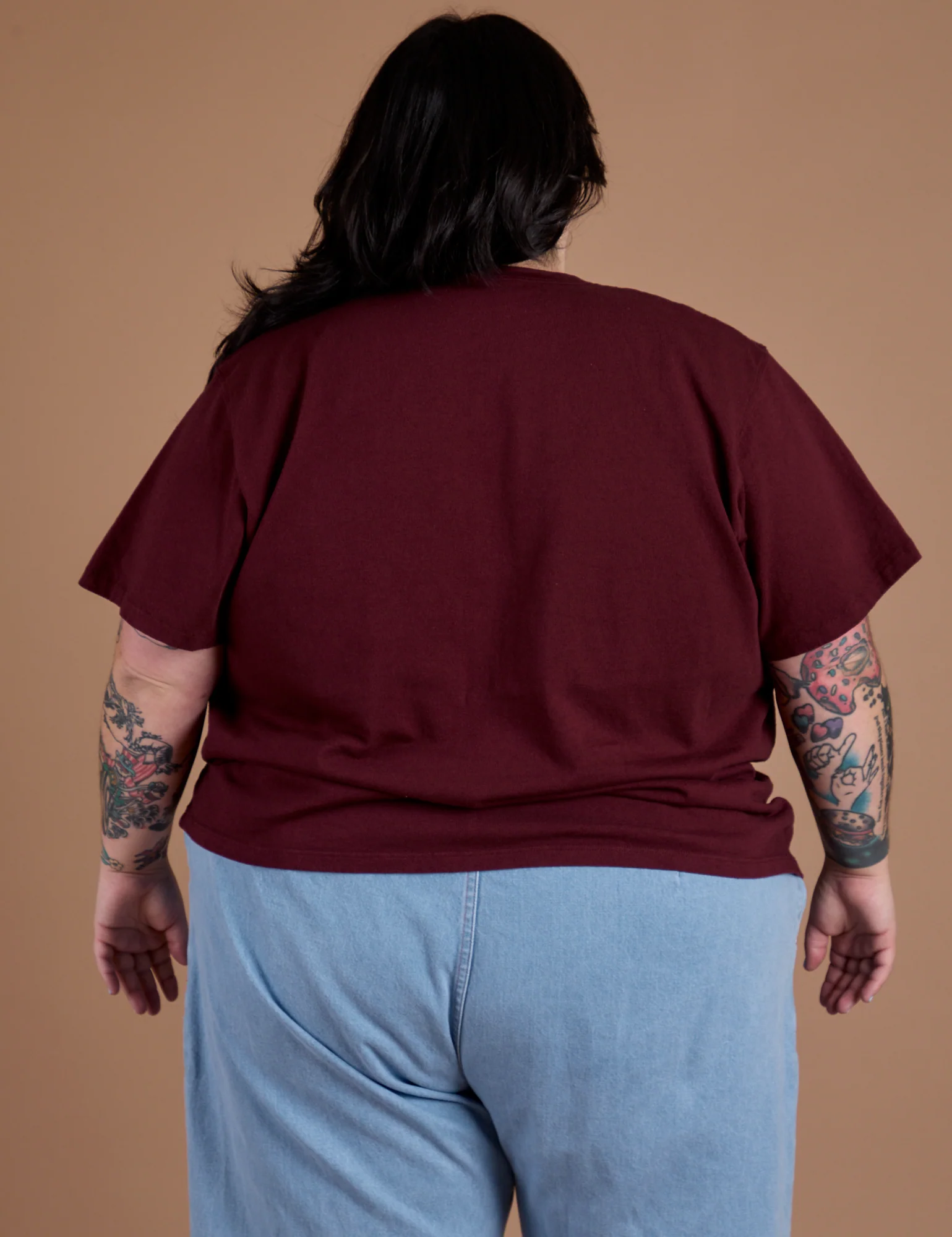Burly Tee - Red Wine - Image 20