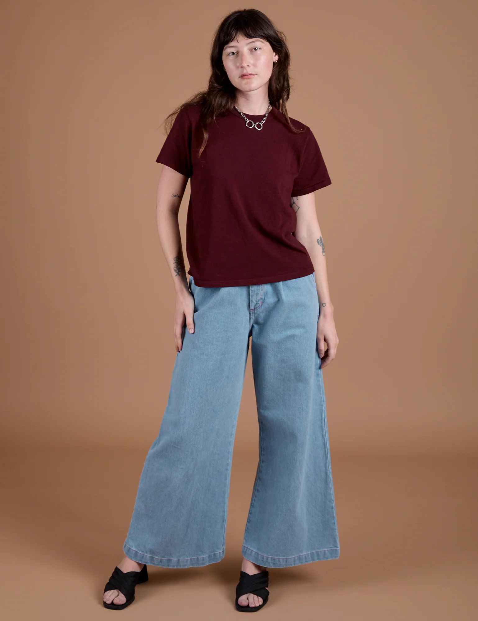Burly Tee - Red Wine - Image 3
