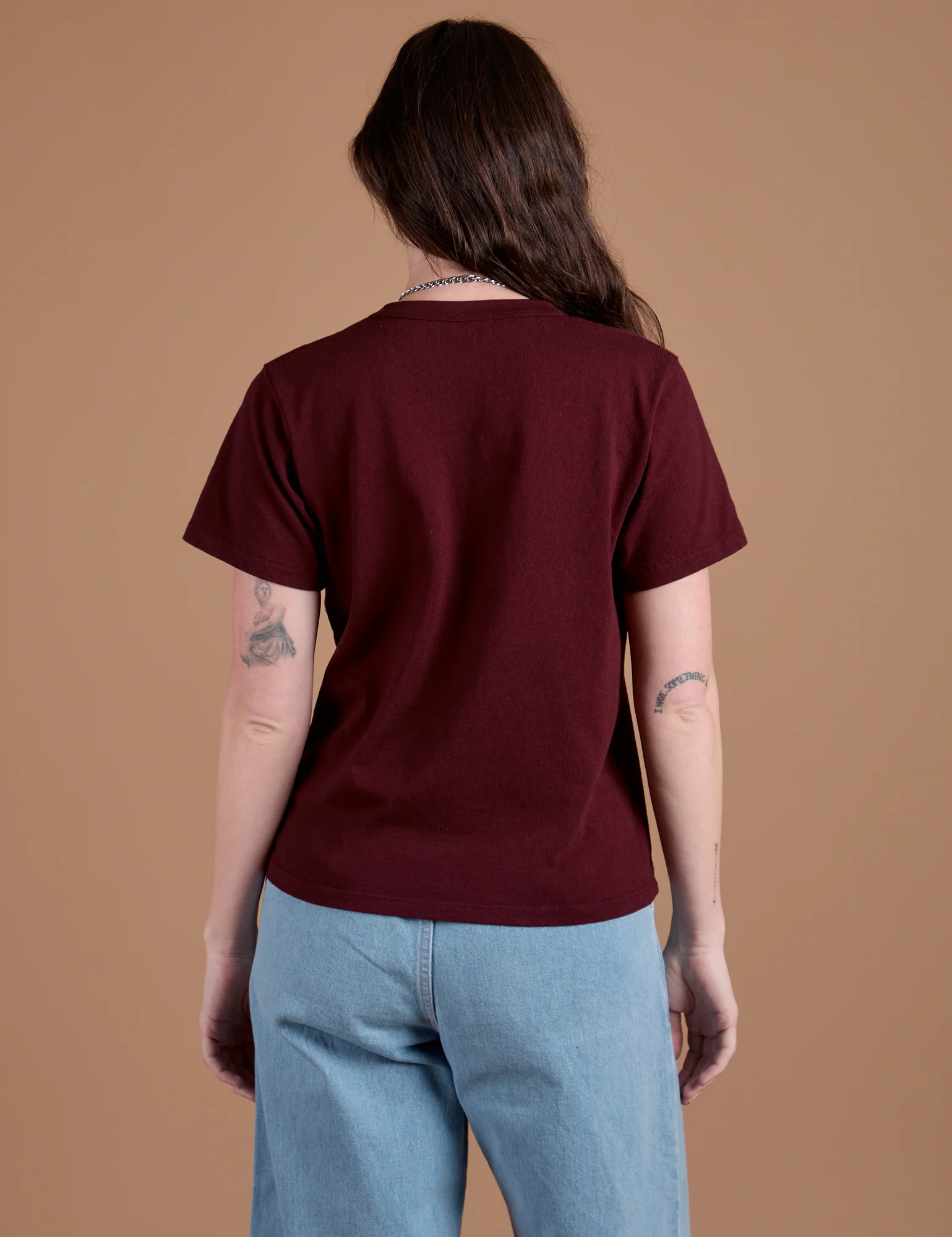 Burly Tee - Red Wine - Image 8
