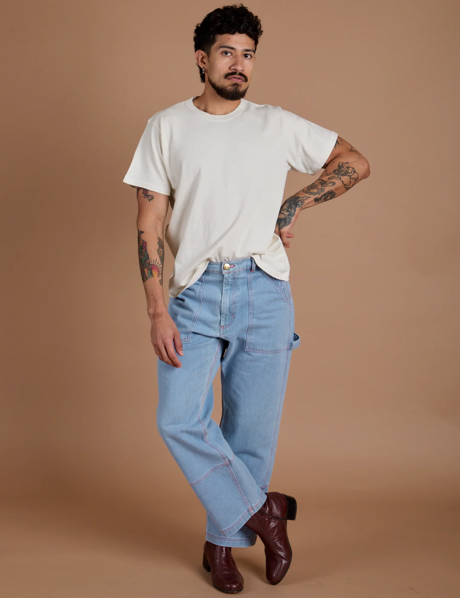 Burly Tee - Vintage Tee White - Image 13