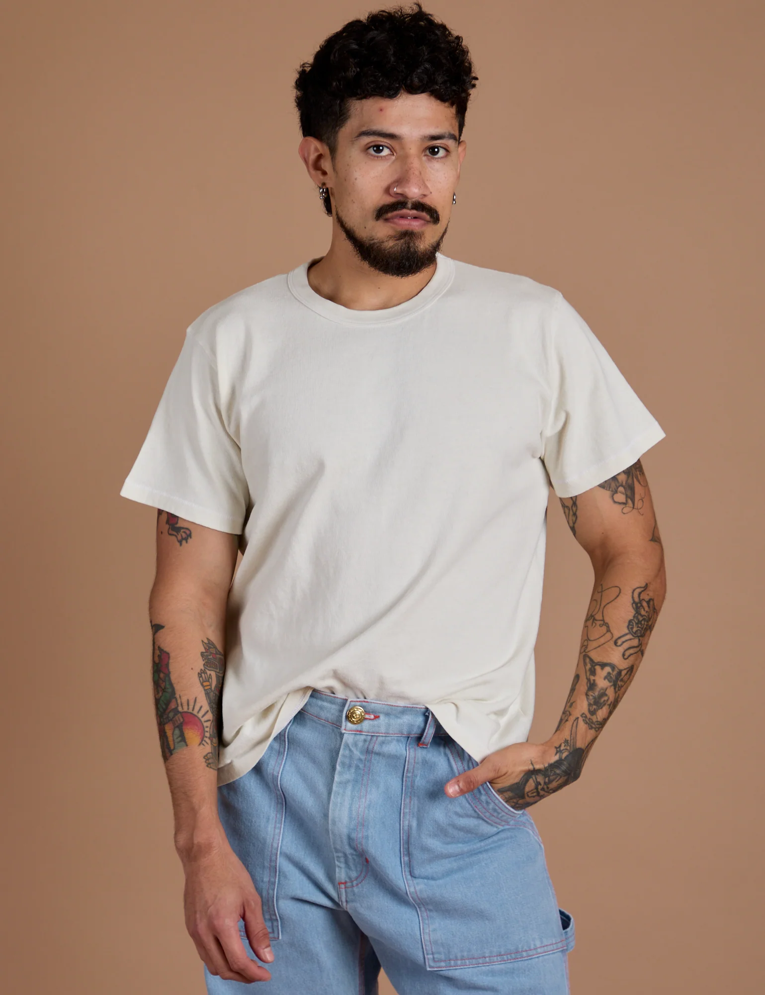 Burly Tee - Vintage Tee White - Image 14