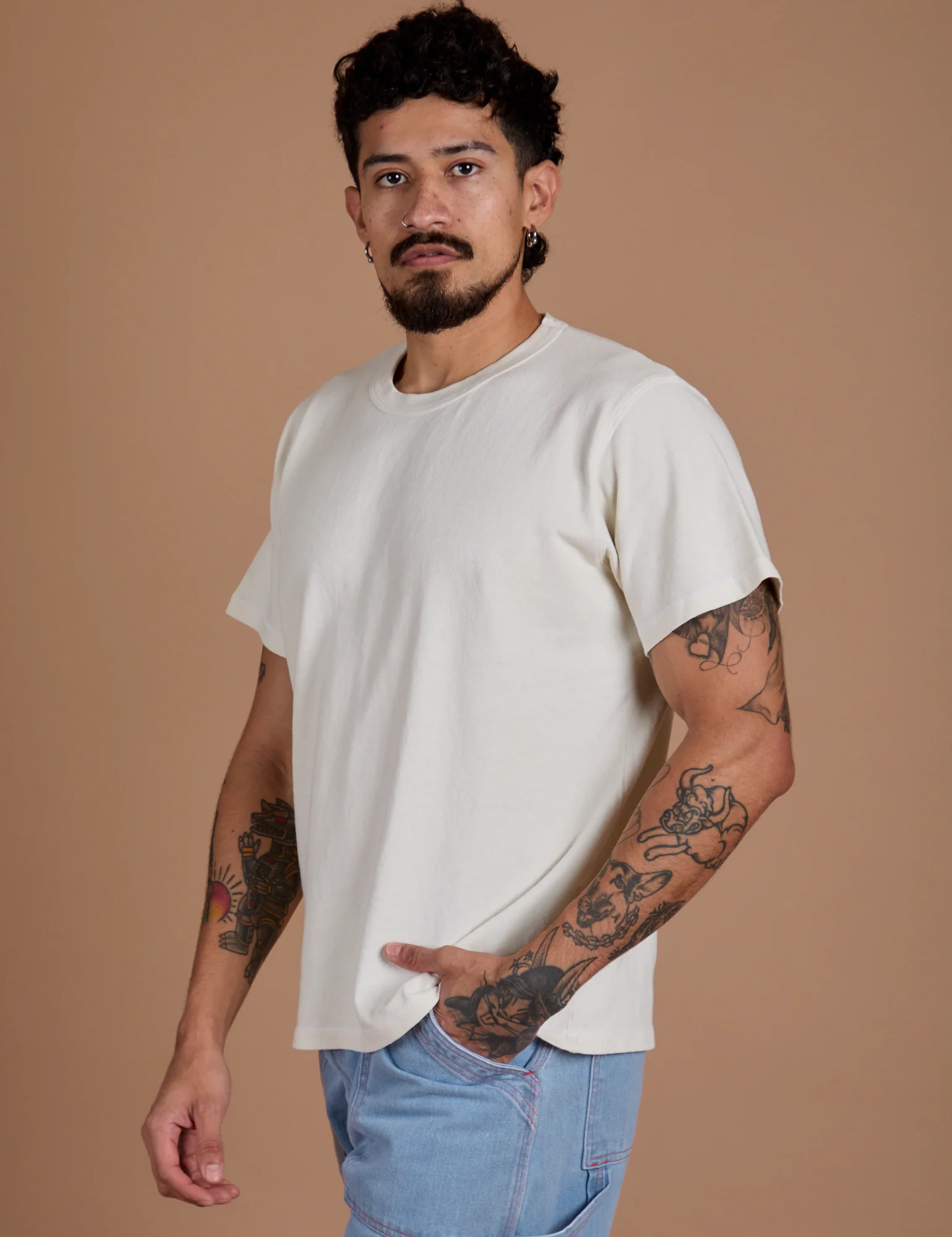 Burly Tee - Vintage Tee White - Image 17