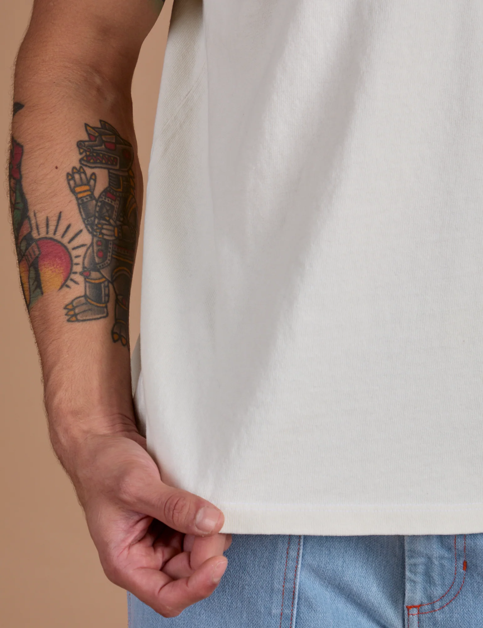 Burly Tee - Vintage Tee White - Image 18