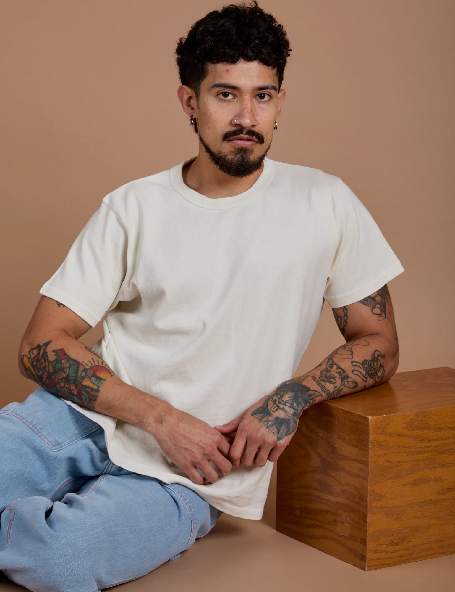 Burly Tee - Vintage Tee White - Image 20