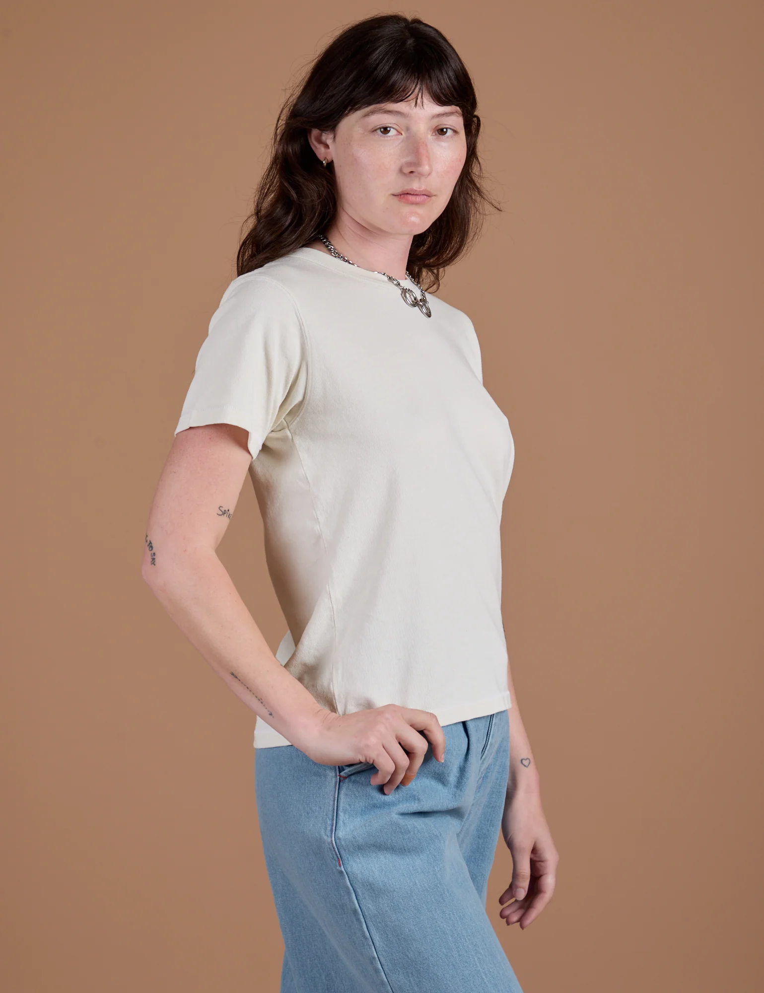 Burly Tee - Vintage Tee White - Image 5
