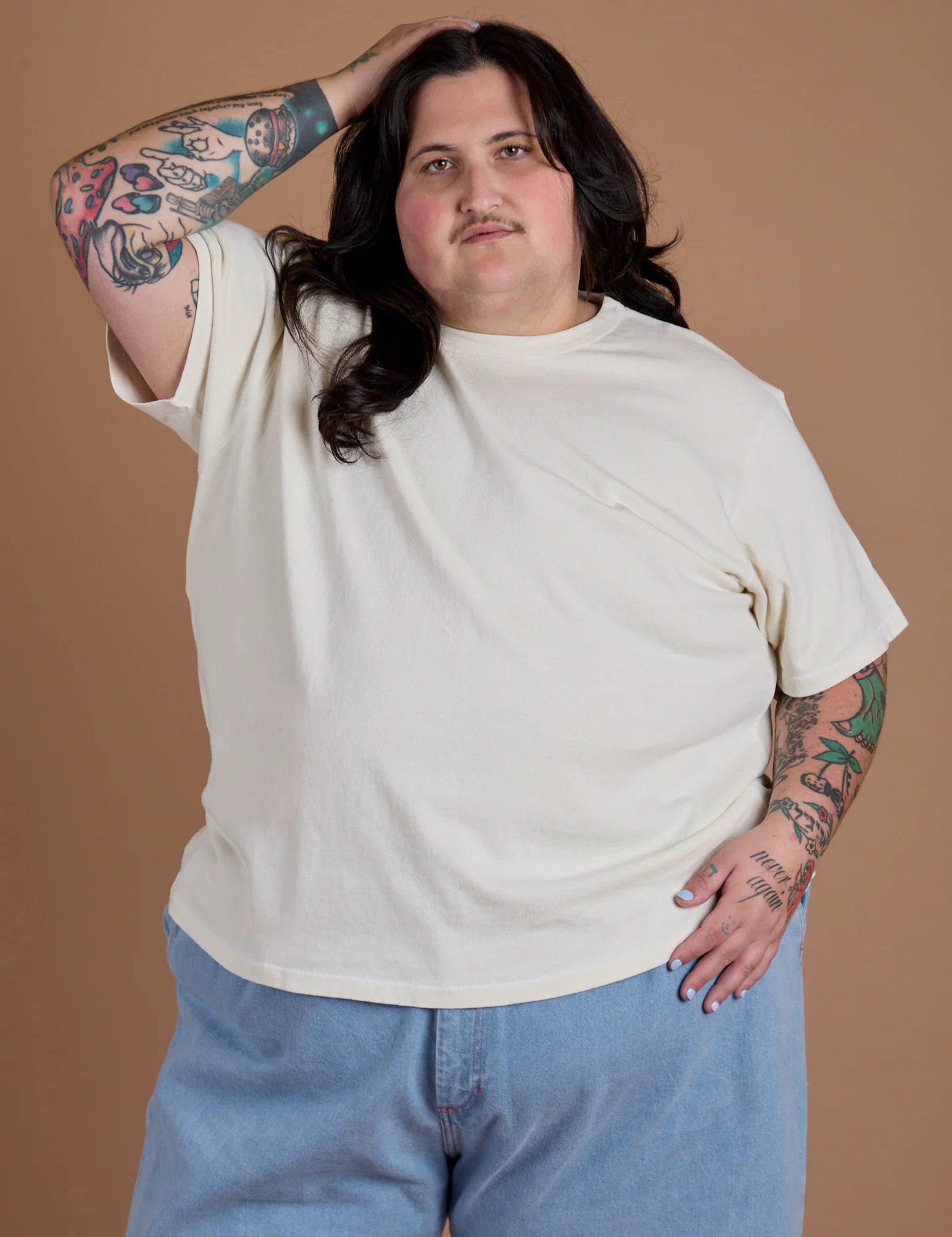 Burly Tee - Vintage Tee White - Image 8