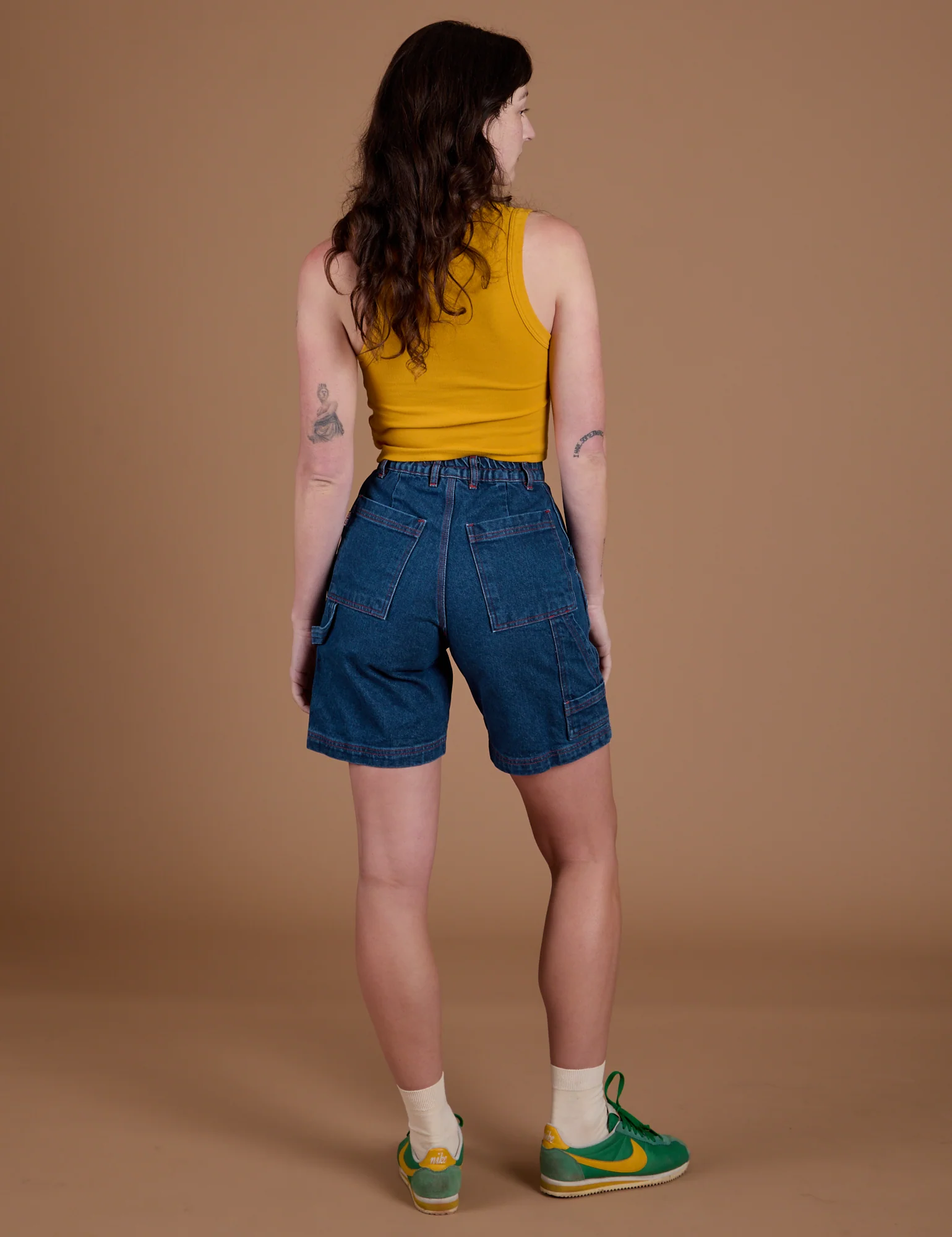 Carpenter Shorts - Dark Wash - Image 10