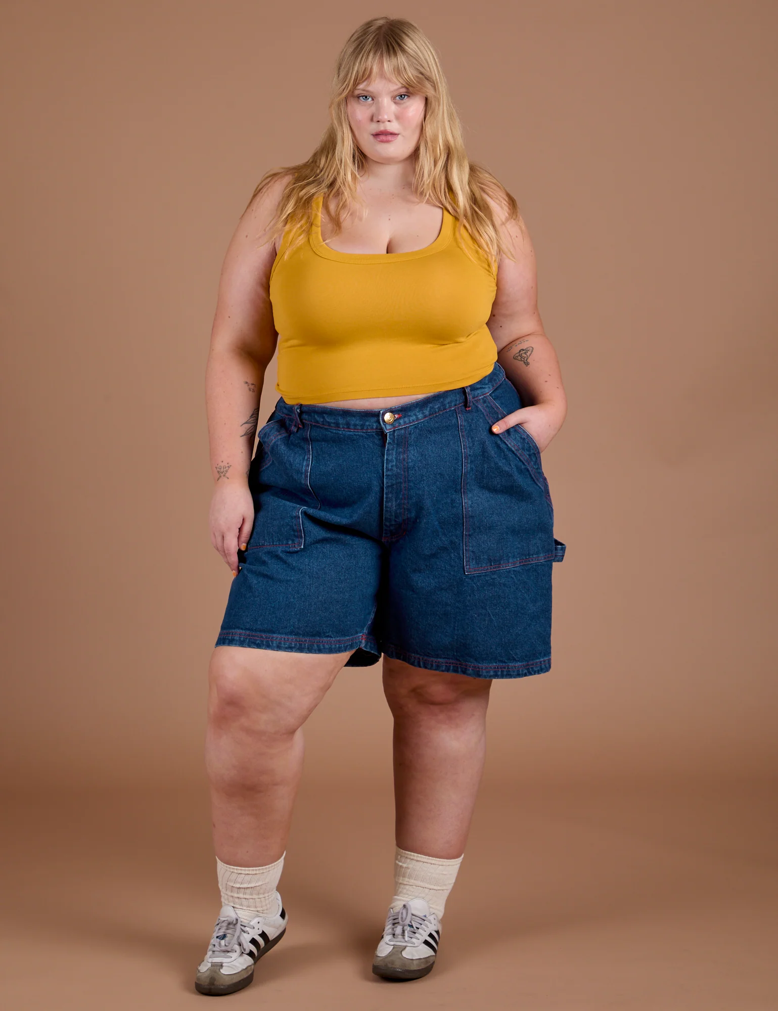 Carpenter Shorts - Dark Wash - Image 12