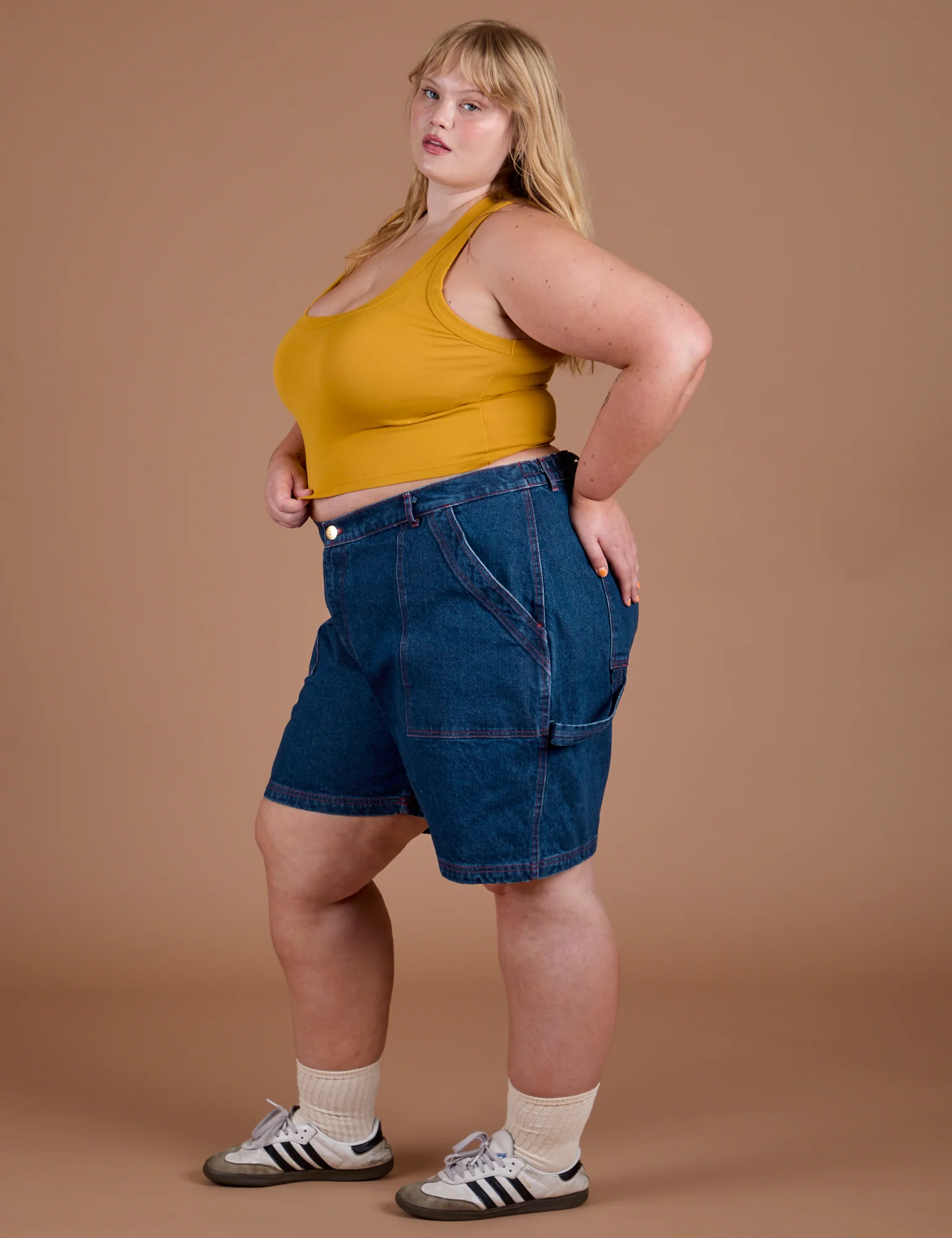 Carpenter Shorts - Dark Wash - Image 14