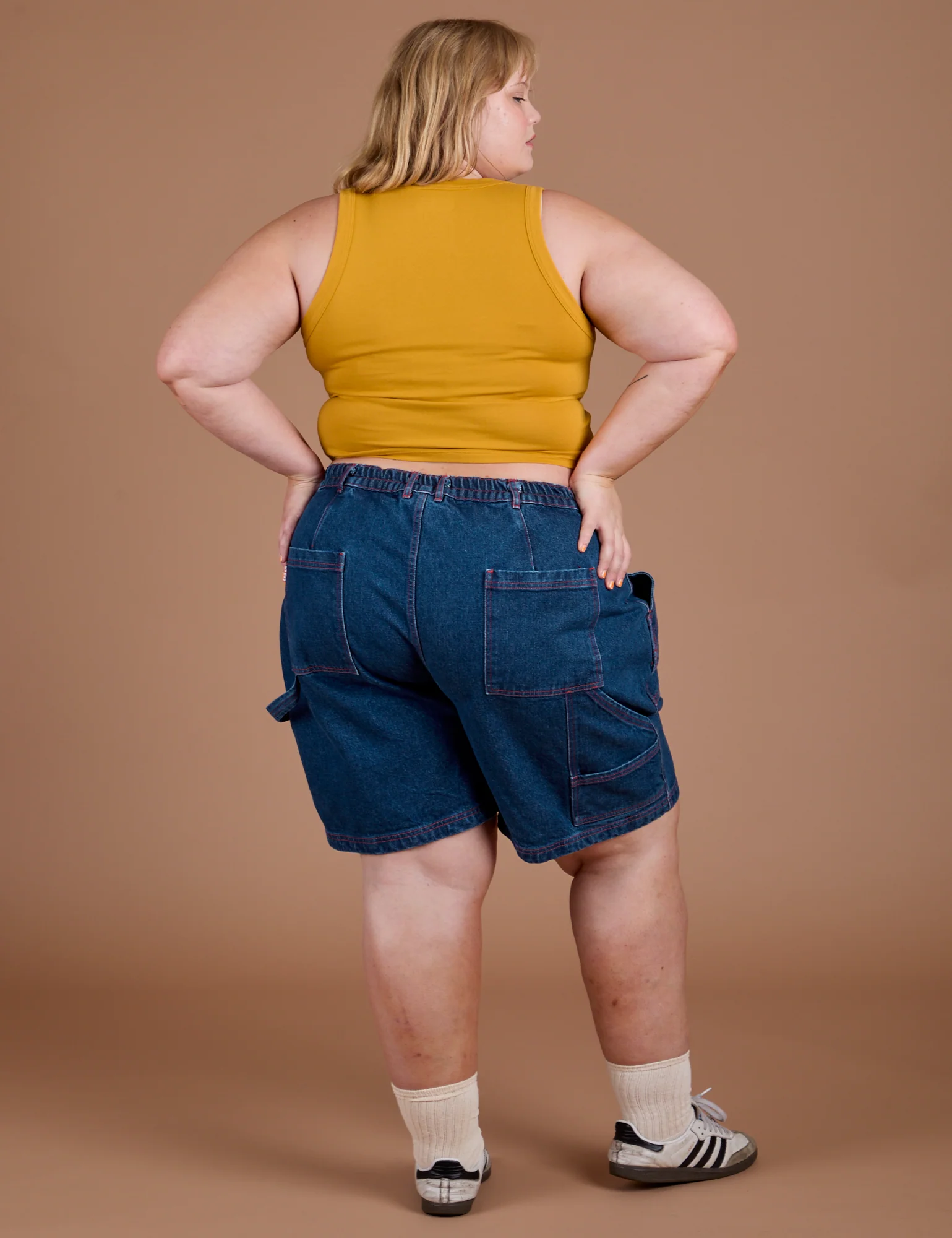 Carpenter Shorts - Dark Wash - Image 15