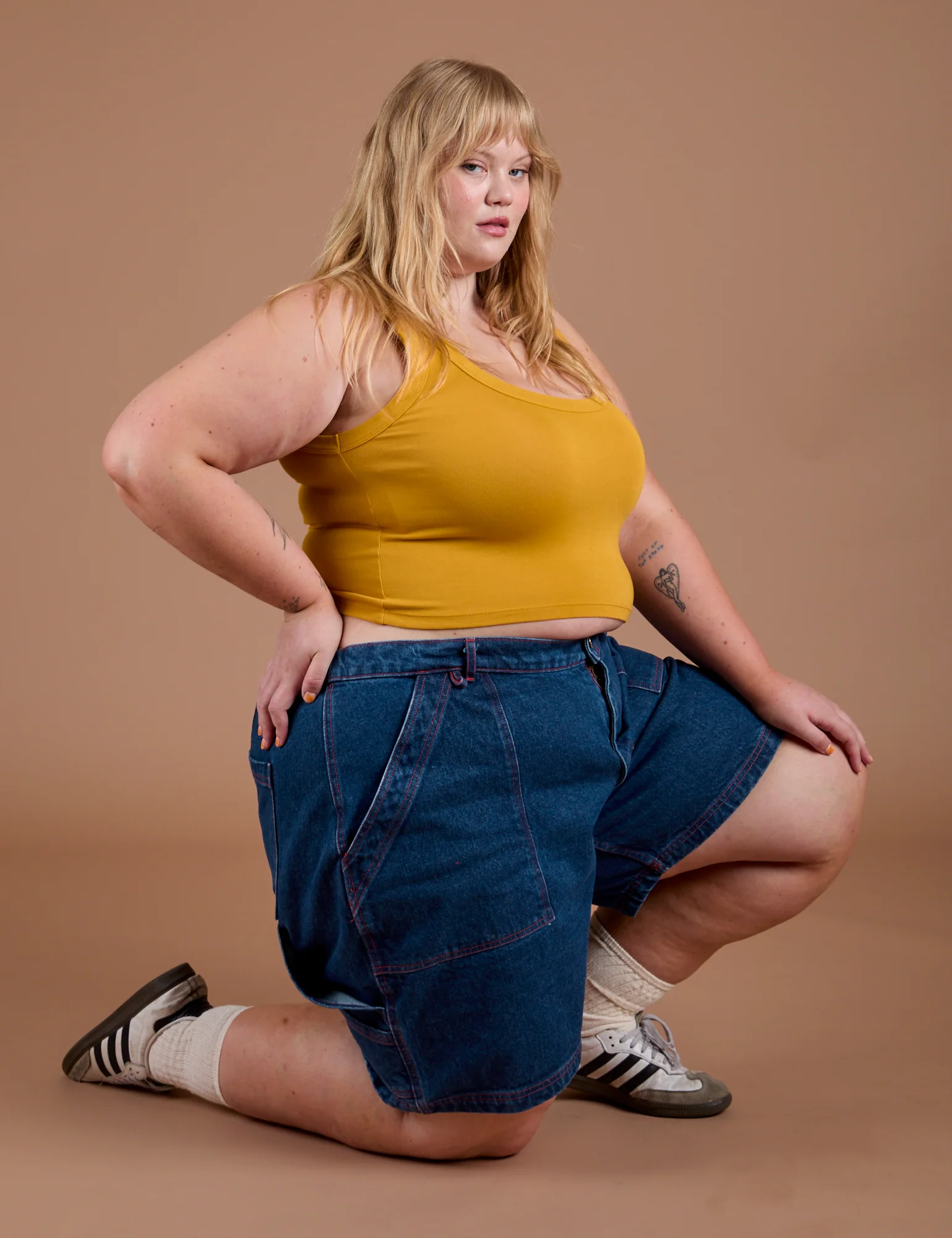 Carpenter Shorts - Dark Wash - Image 17