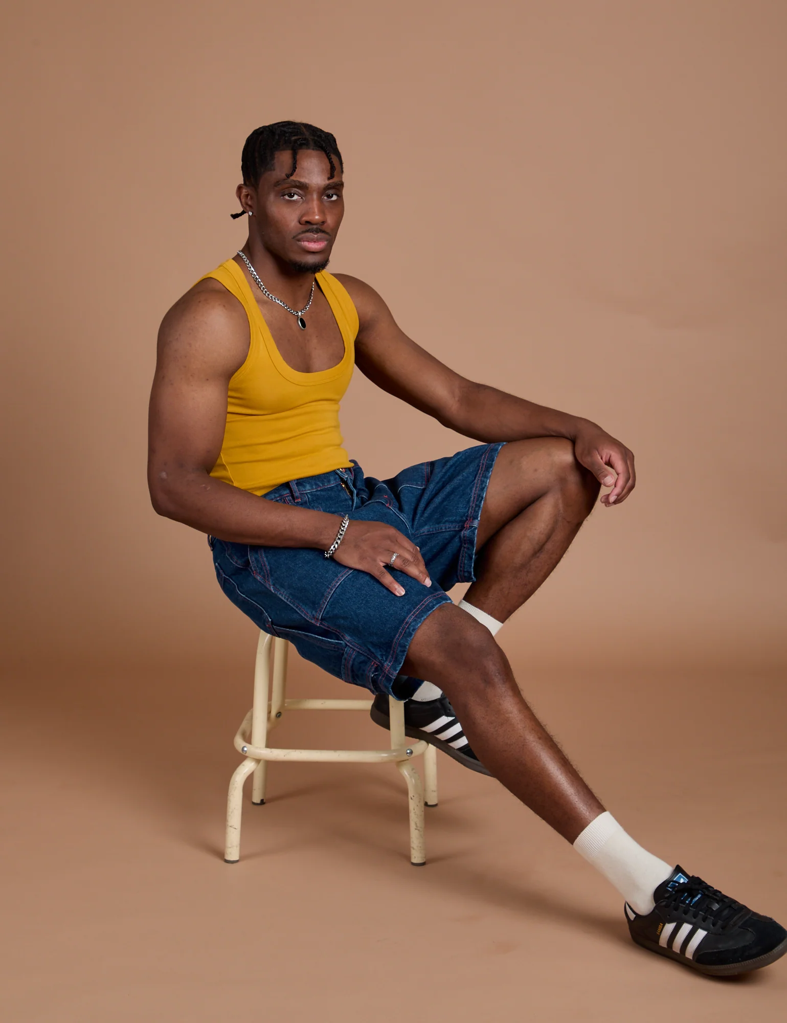 Carpenter Shorts - Dark Wash - Image 25
