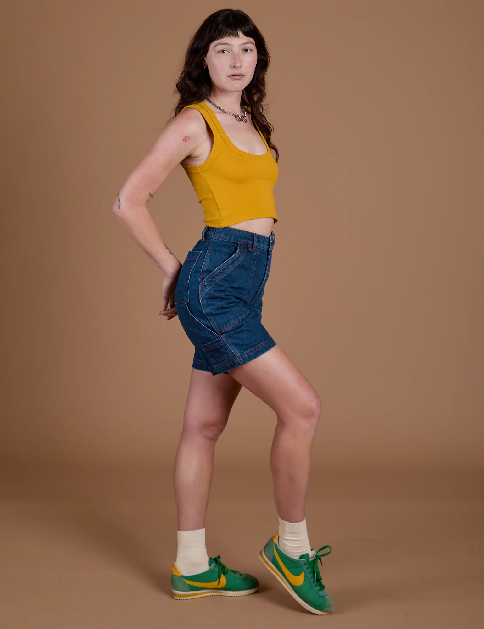 Carpenter Shorts - Dark Wash - Image 5