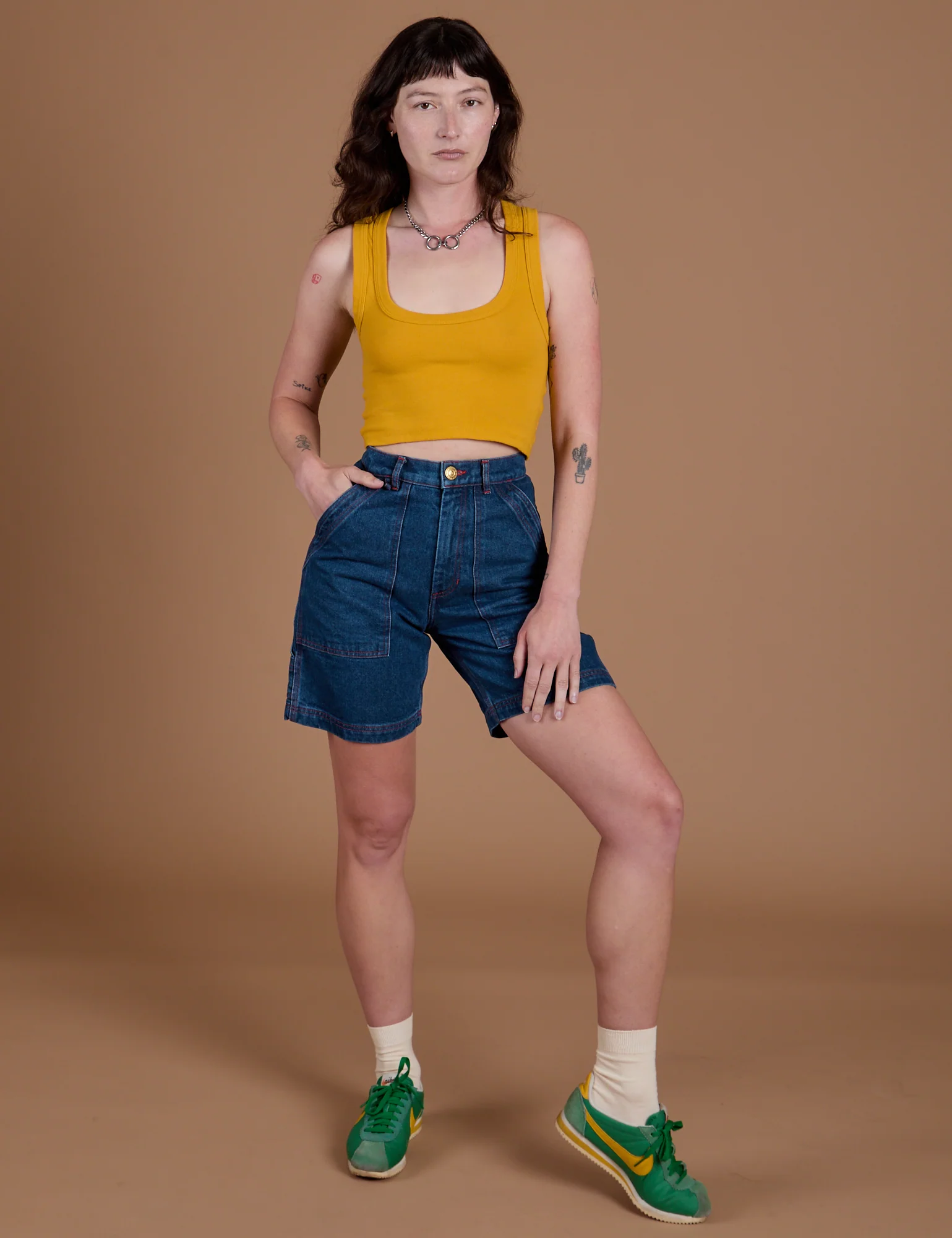 Carpenter Shorts - Dark Wash - Image 7