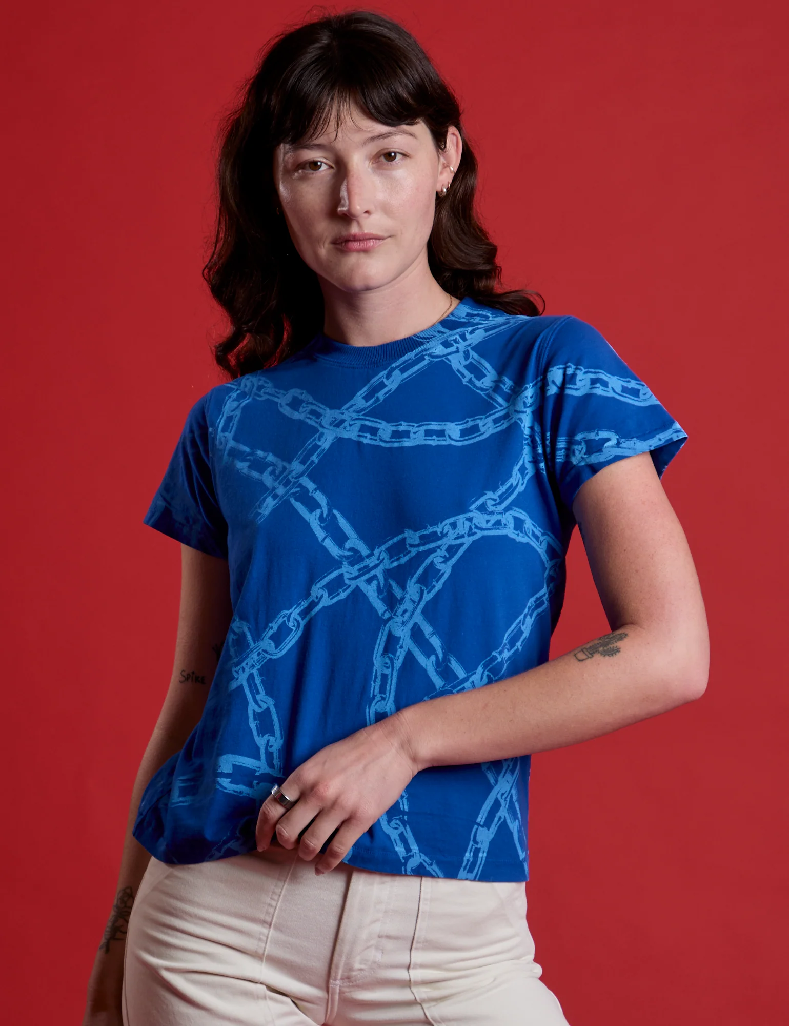Chain Link Vintage Tee - Royal Blue *FINAL SALE* - Image 10