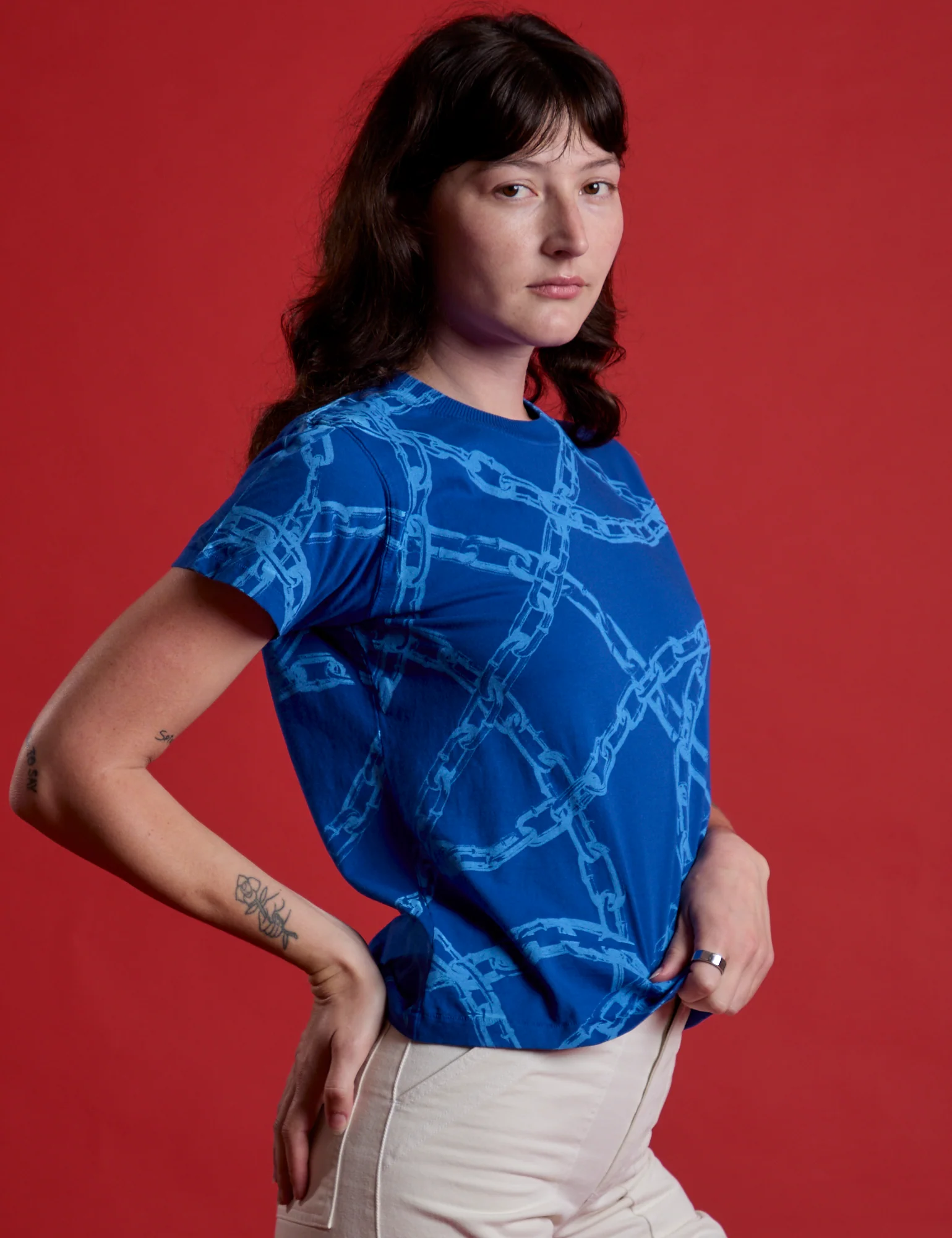Chain Link Vintage Tee - Royal Blue *FINAL SALE* - Image 12