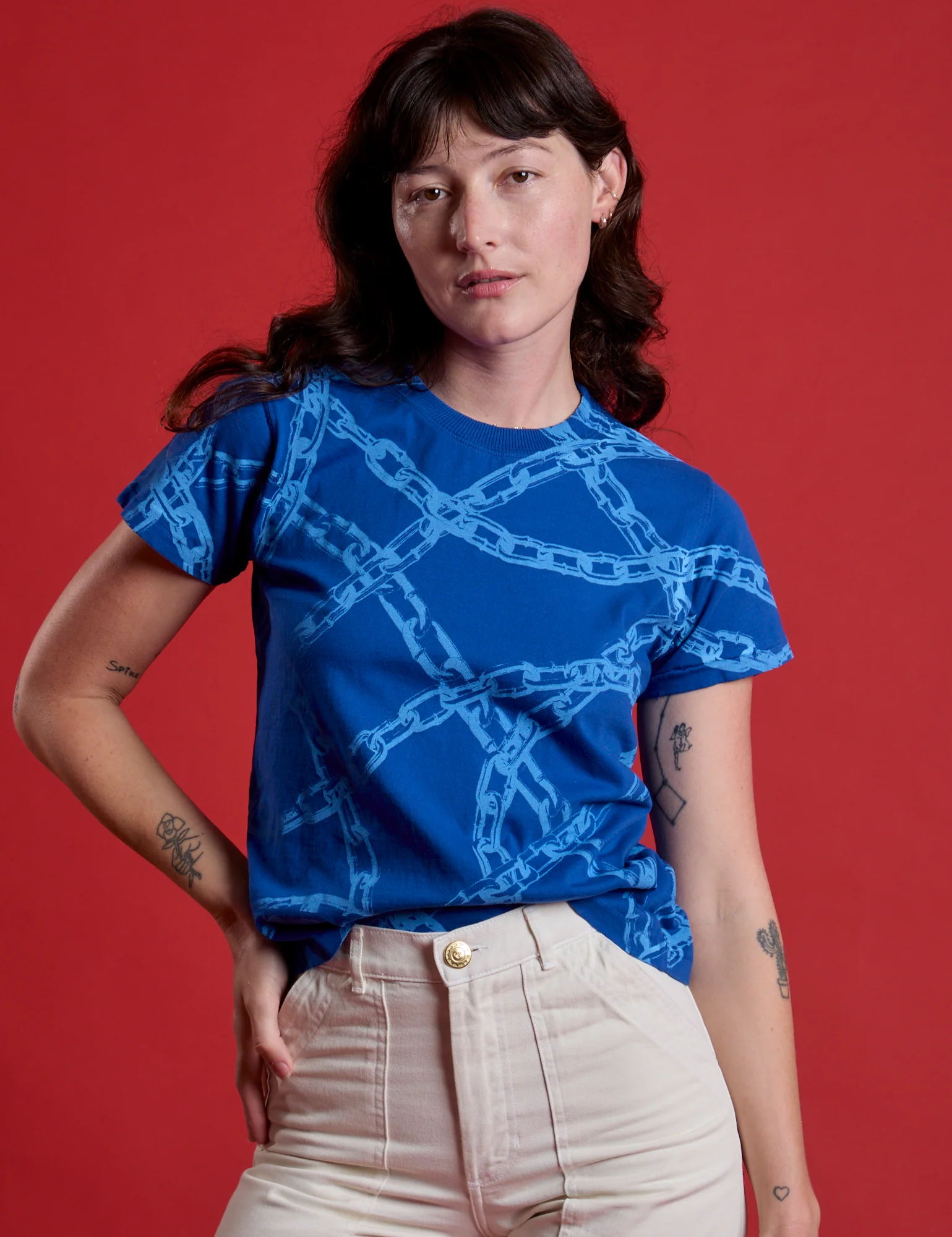 Chain Link Vintage Tee - Royal Blue *FINAL SALE* - Image 14