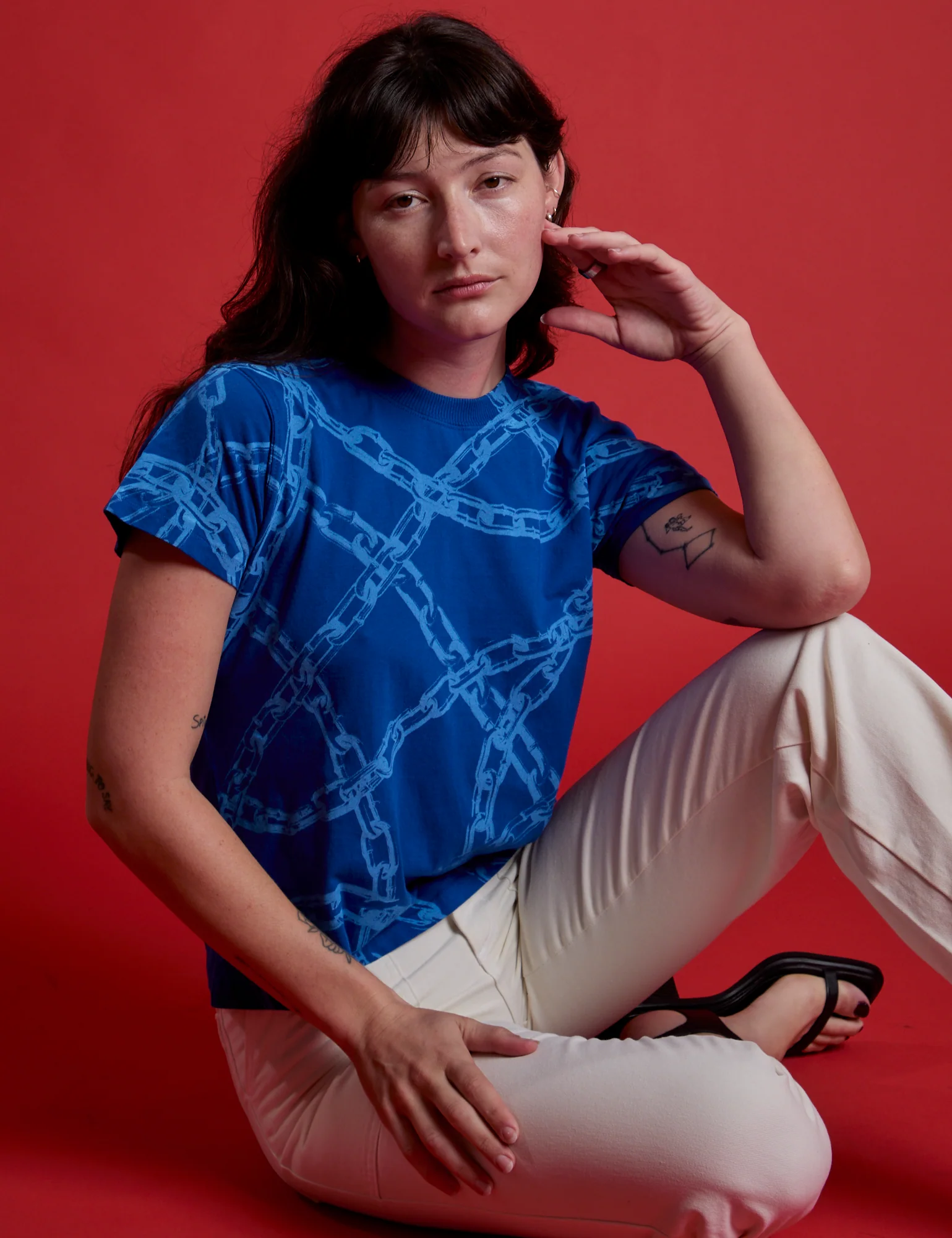 Chain Link Vintage Tee - Royal Blue *FINAL SALE* - Image 15