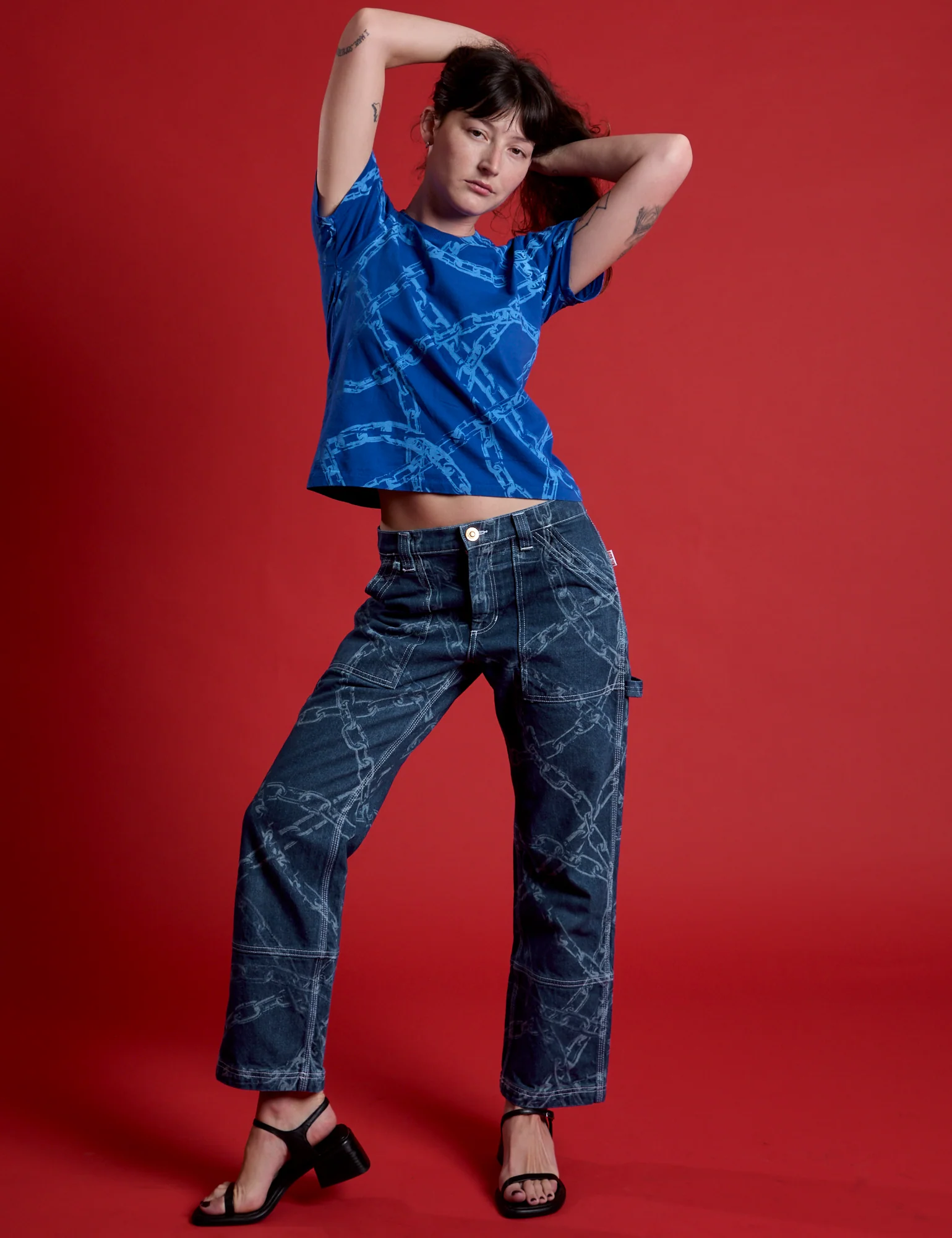 Chain Link Vintage Tee - Royal Blue *FINAL SALE* - Image 16