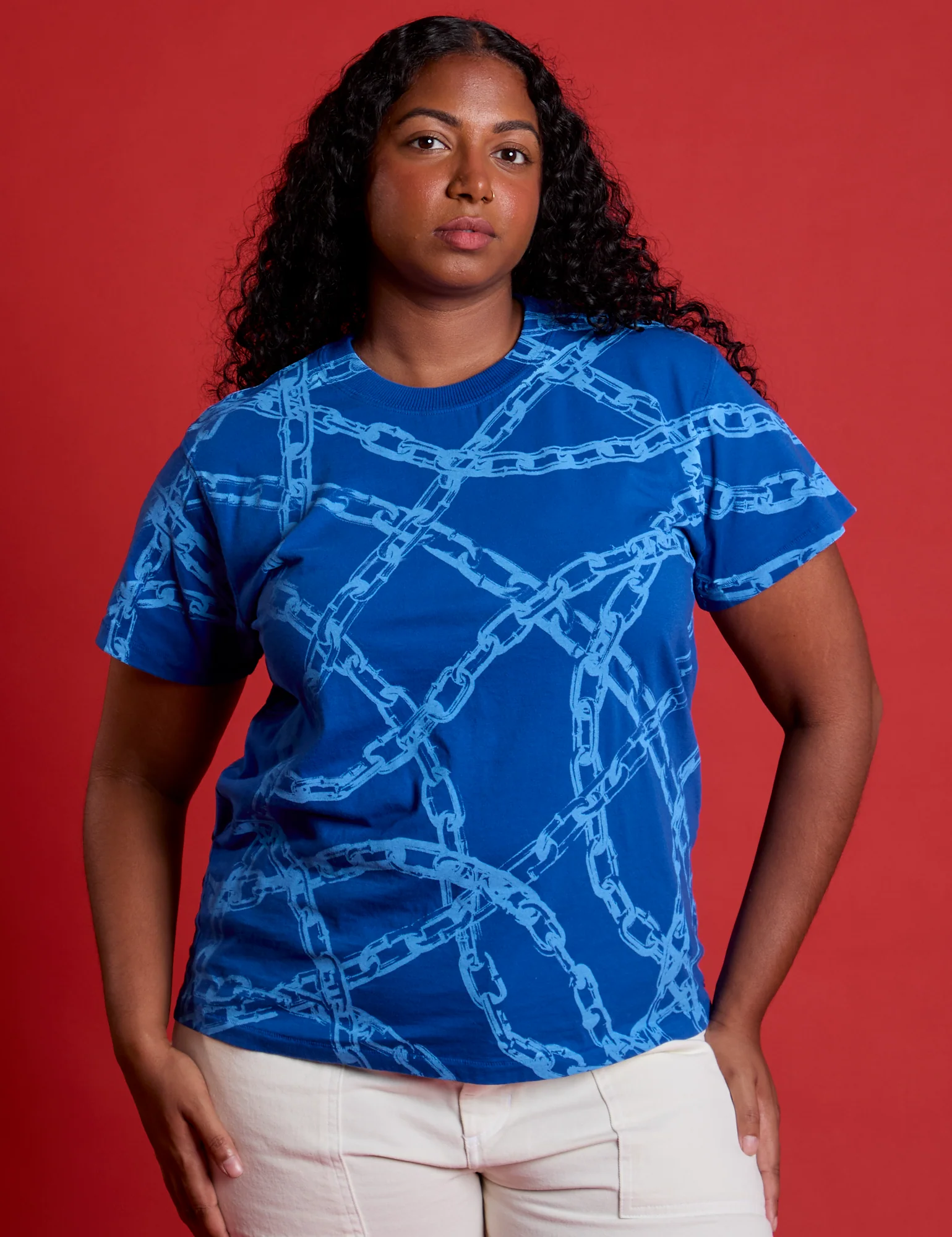 Chain Link Vintage Tee - Royal Blue *FINAL SALE* - Image 4