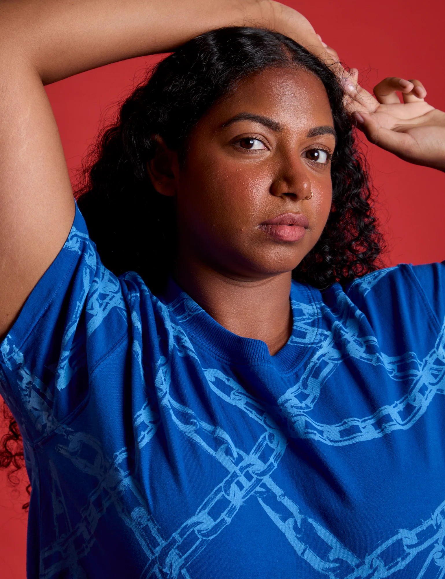 Chain Link Vintage Tee - Royal Blue *FINAL SALE* - Image 7