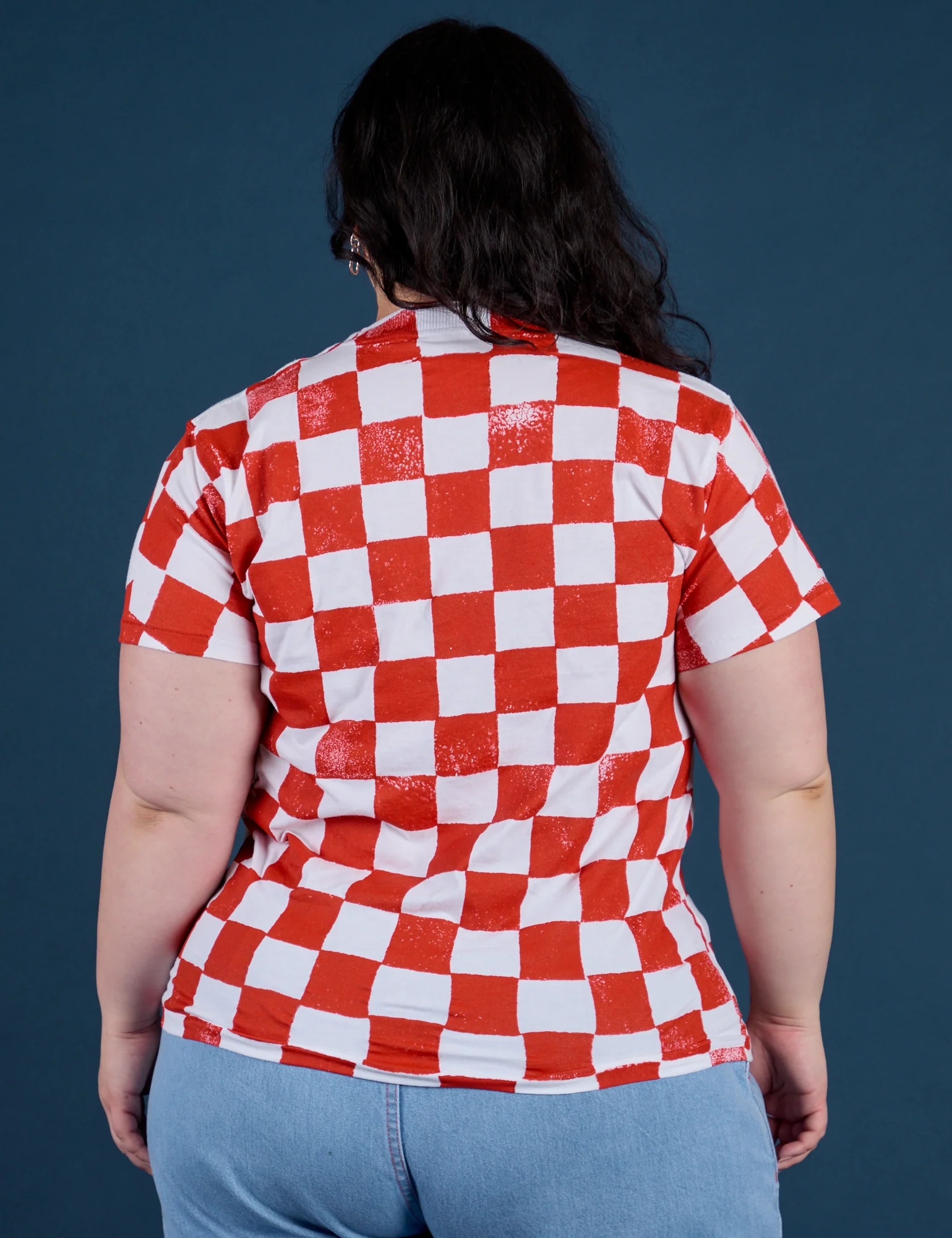 Checker Organic Tee - Red *FINAL SALE* - Image 14