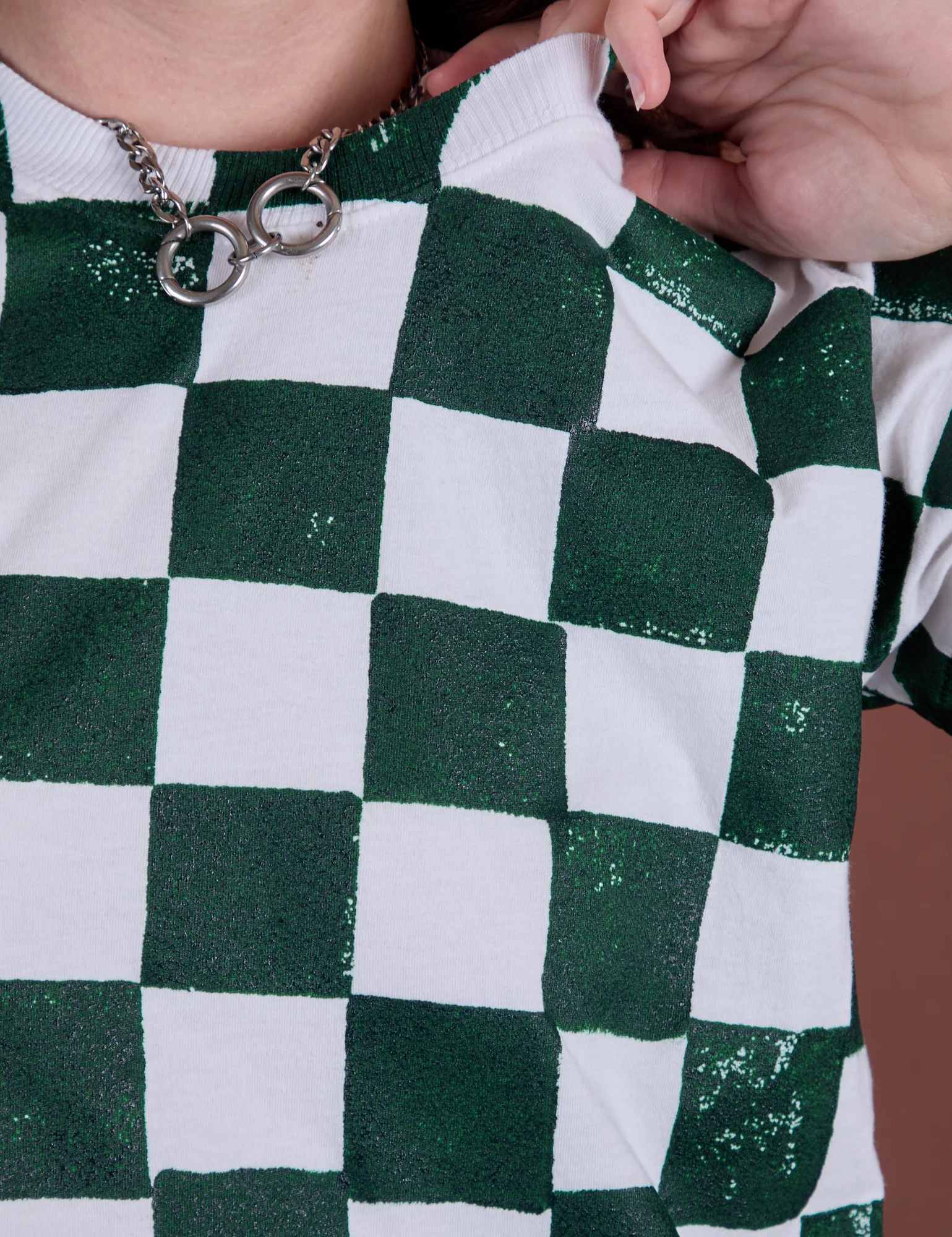 Checker Organic Tee - Swamp Green *FINAL SALE* - Image 14